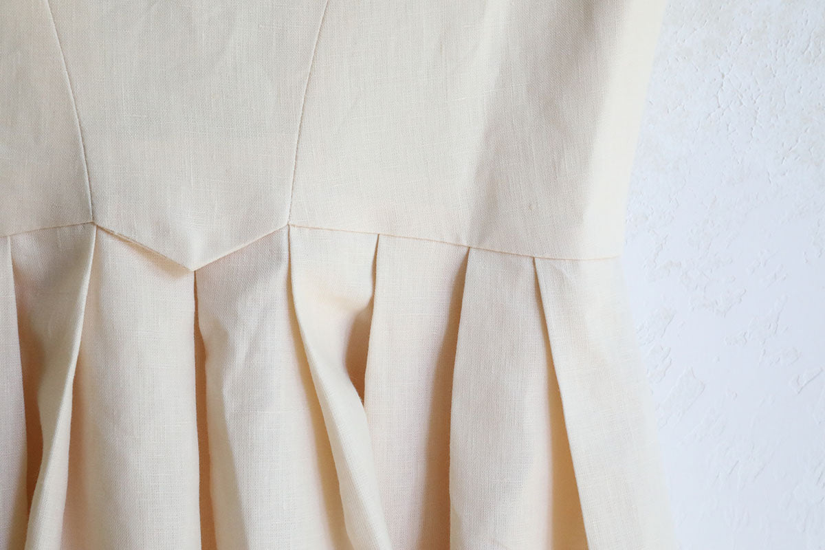 Ivory Irish Linen CN Dress