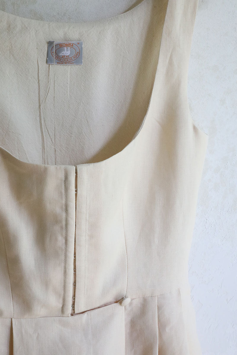 Ivory Irish Linen CN Dress