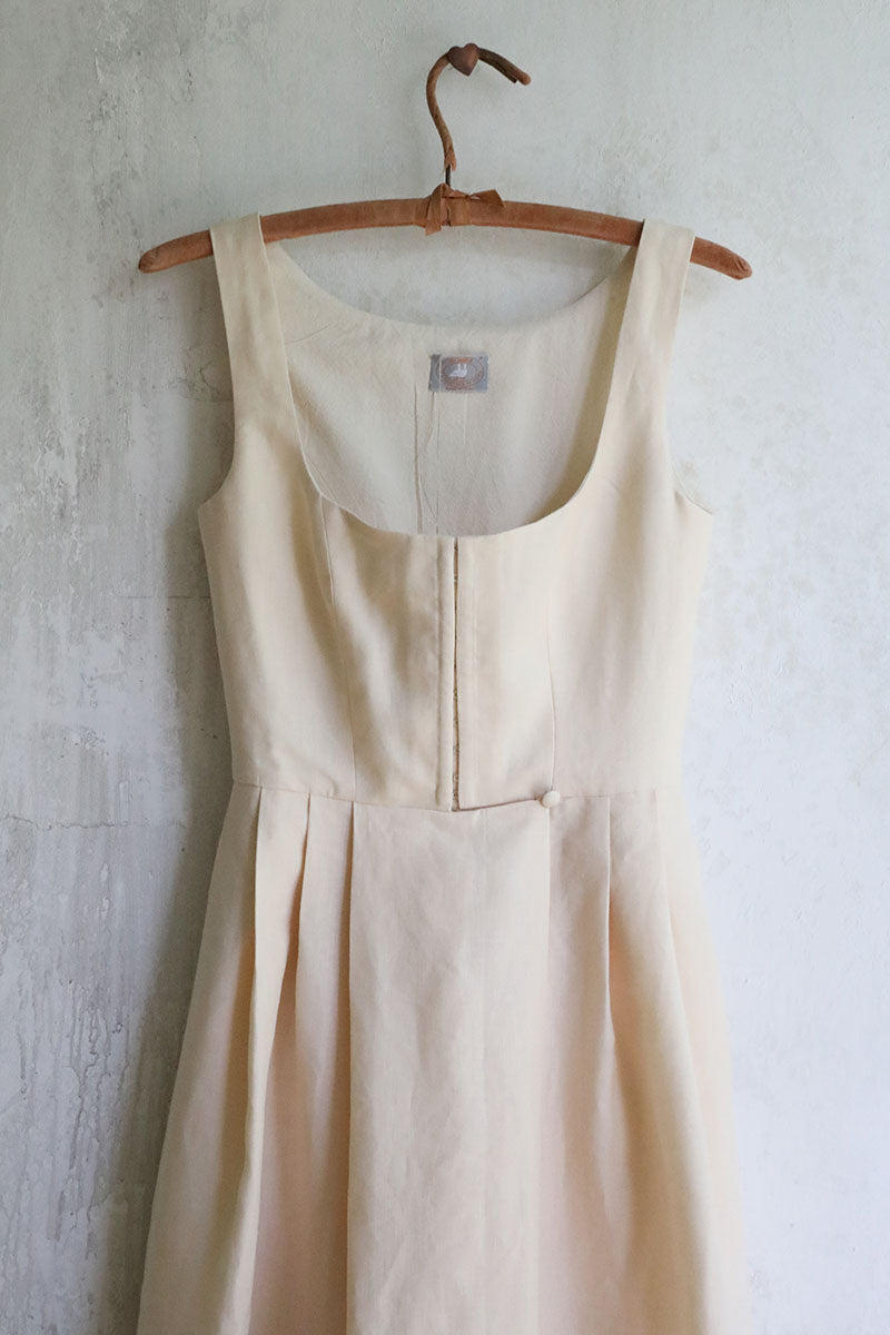 Ivory Irish Linen CN Dress