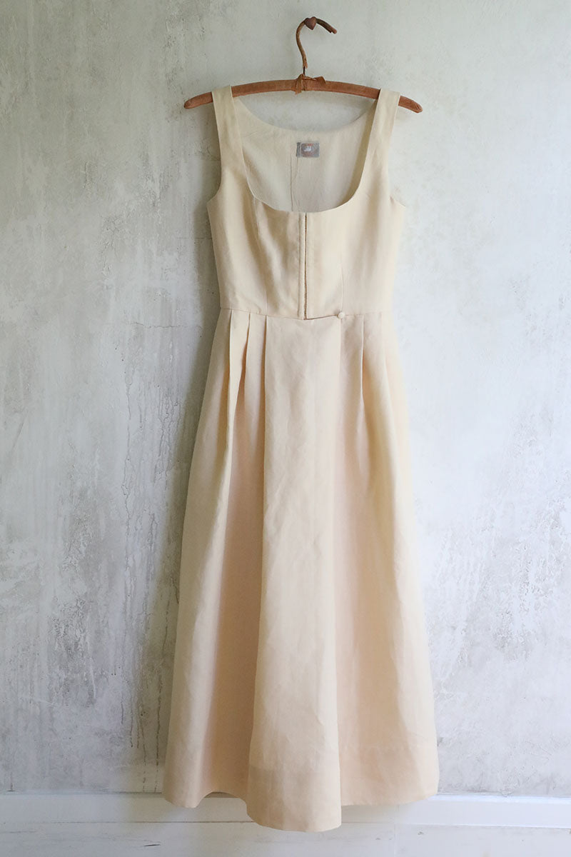 Ivory Irish Linen CN Dress