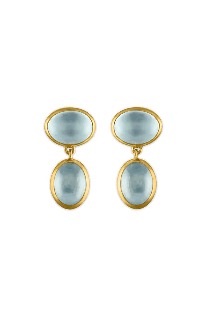 Small Aquamarine Amphora Earrings