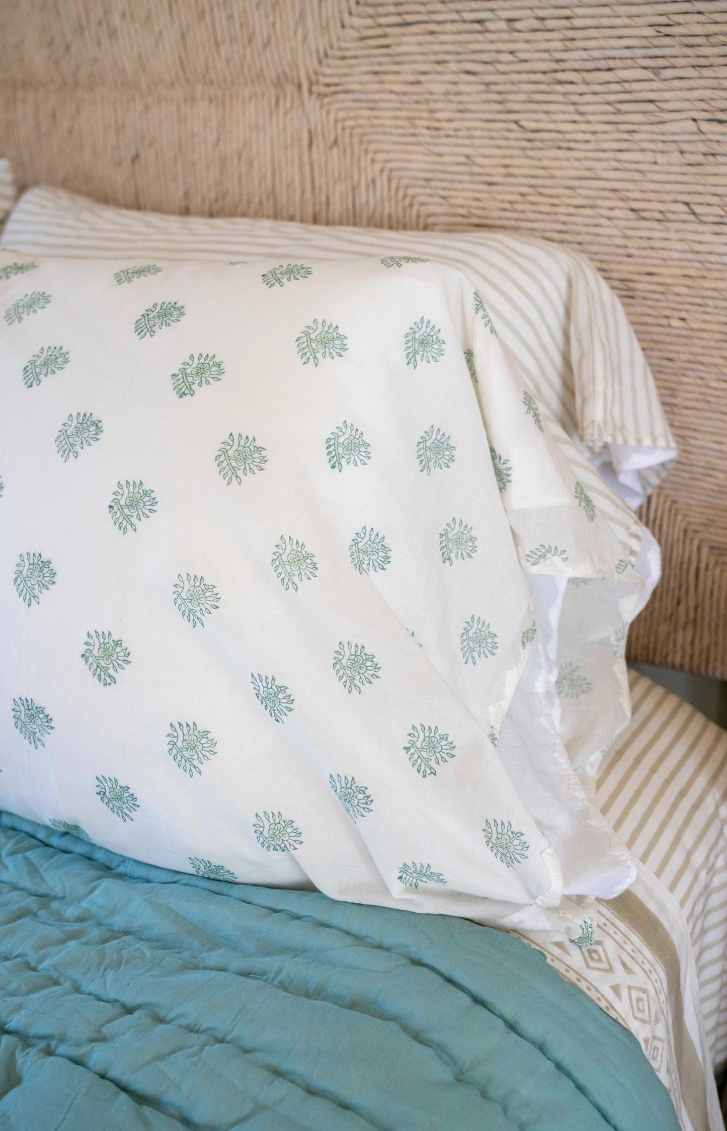Celery Booti Pillowcases