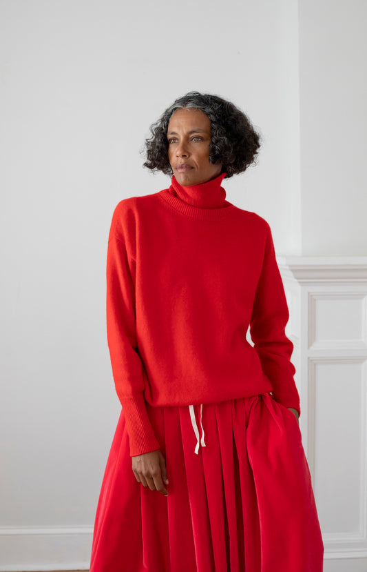 Red Tersilla Turtleneck Sweater