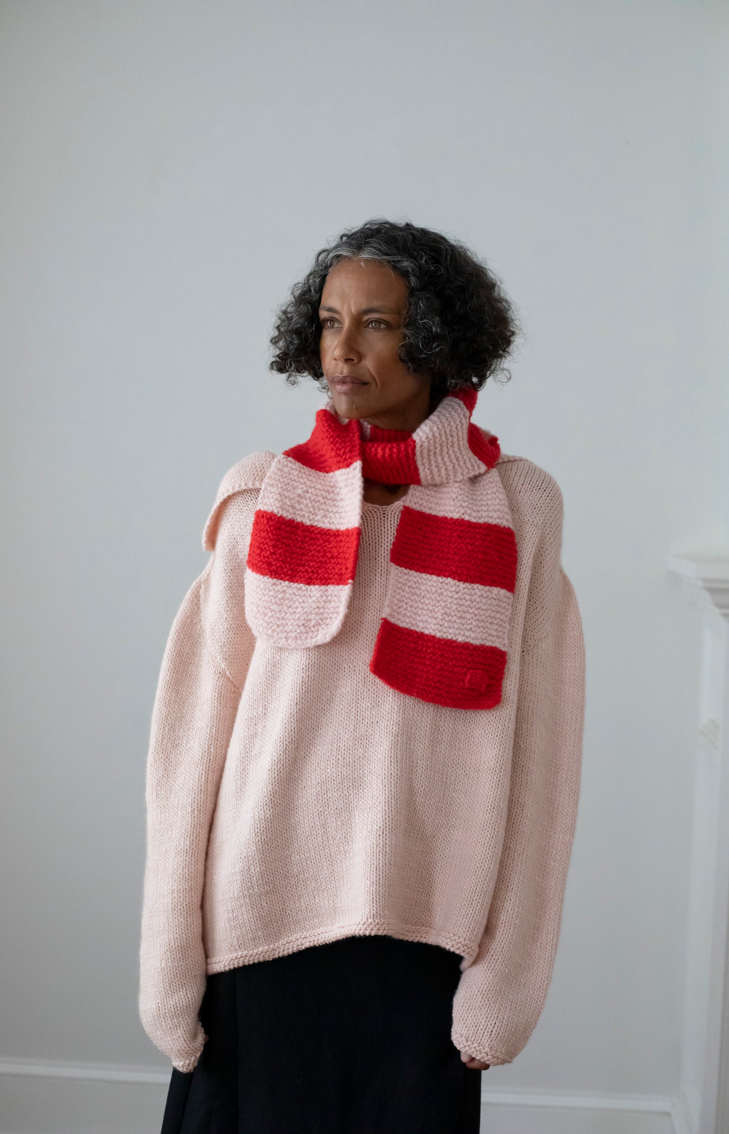 Red & Pink Cashmere Scarf
