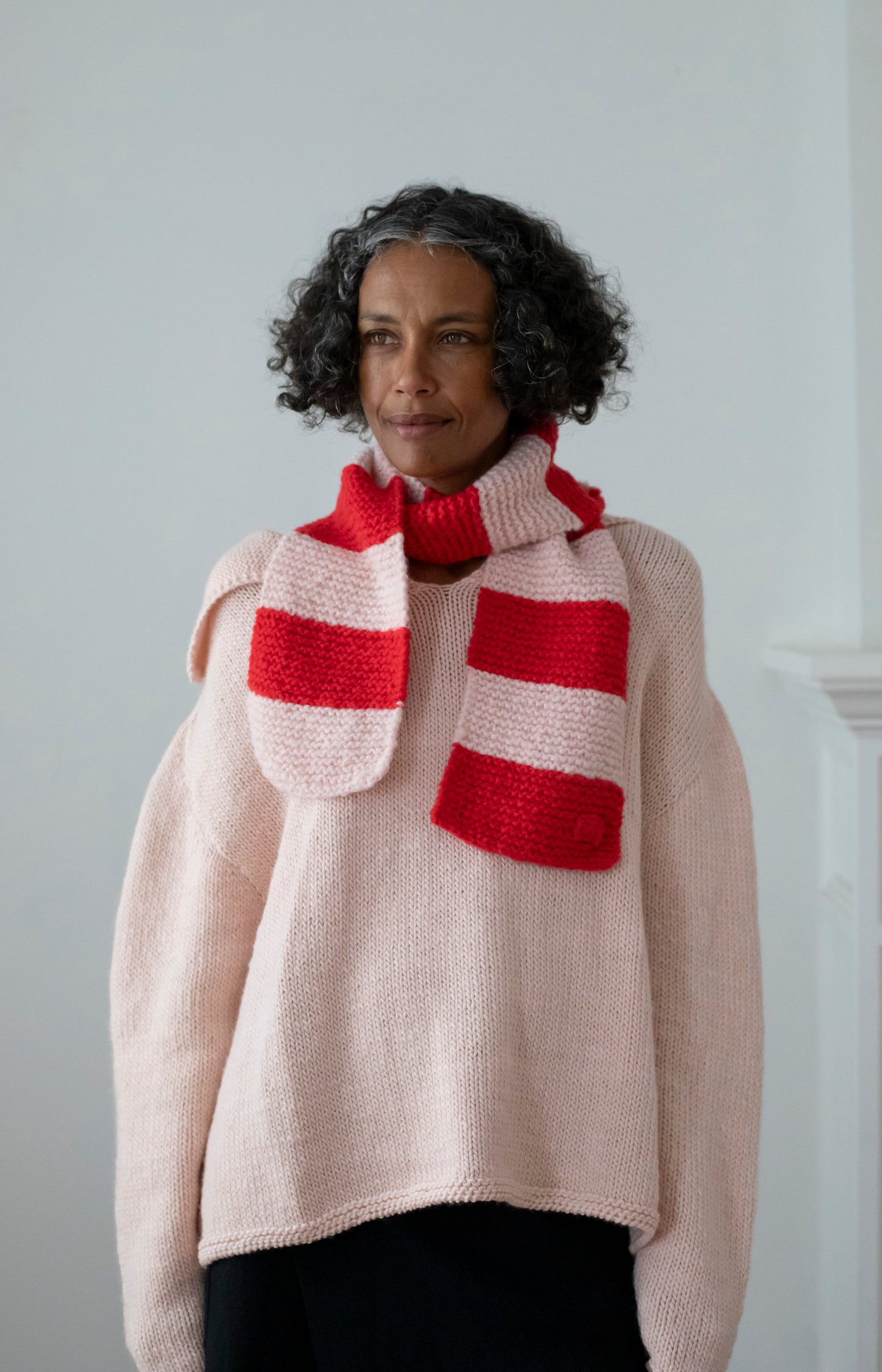 Red & Pink Cashmere Scarf
