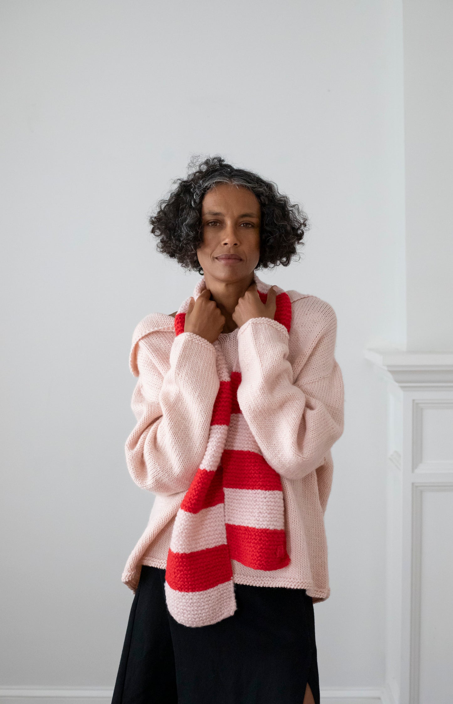 Red & Pink Cashmere Scarf