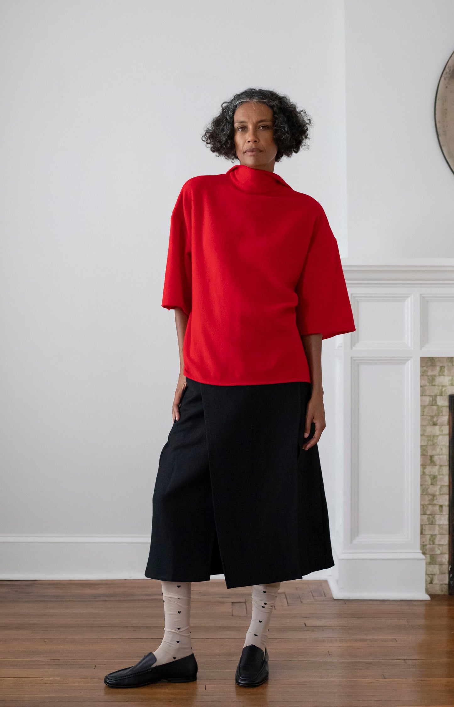 Red Mimita Gauze Shirt