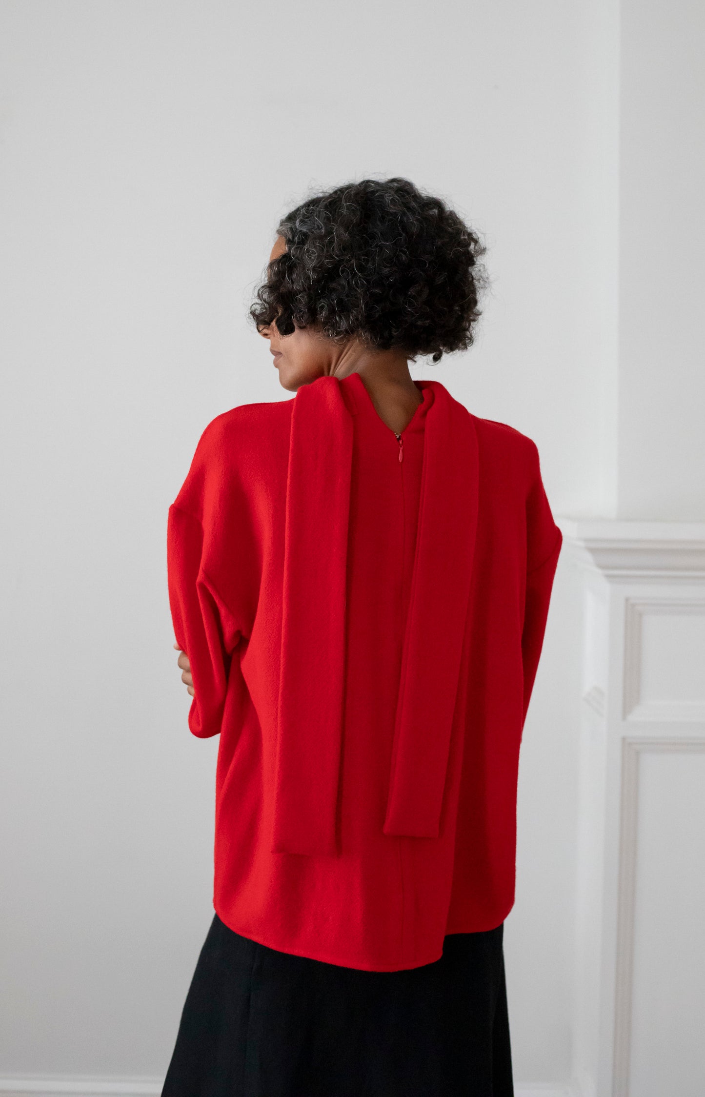 Red Mimita Gauze Shirt