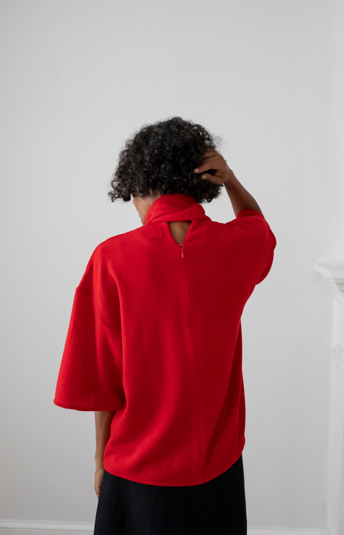 Red Mimita Gauze Shirt