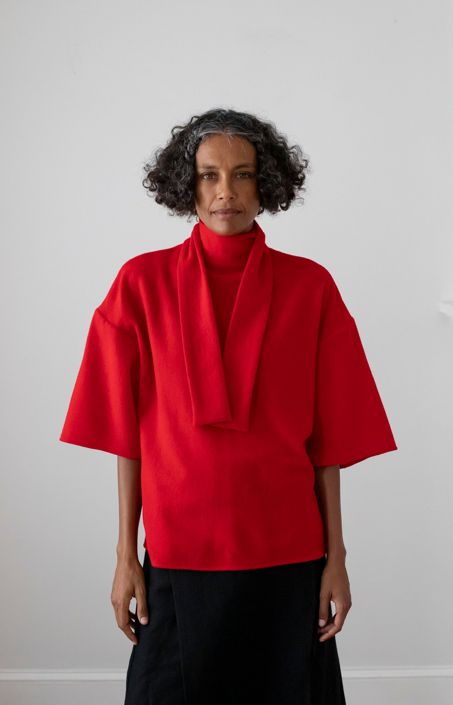 Red Mimita Gauze Shirt