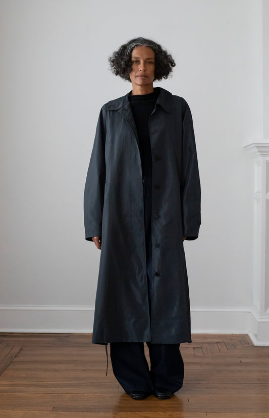 Black Cohen Trench Coat