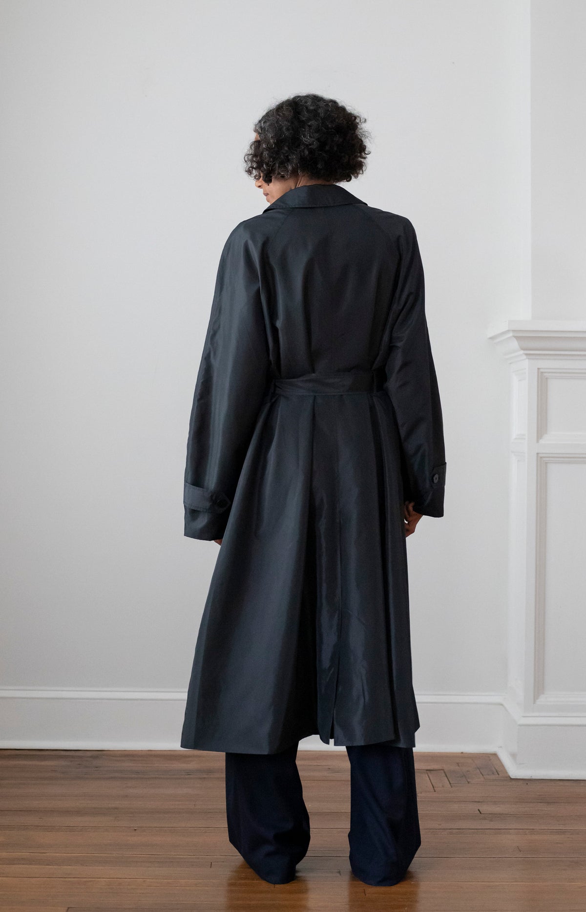 Black Cohen Trench Coat