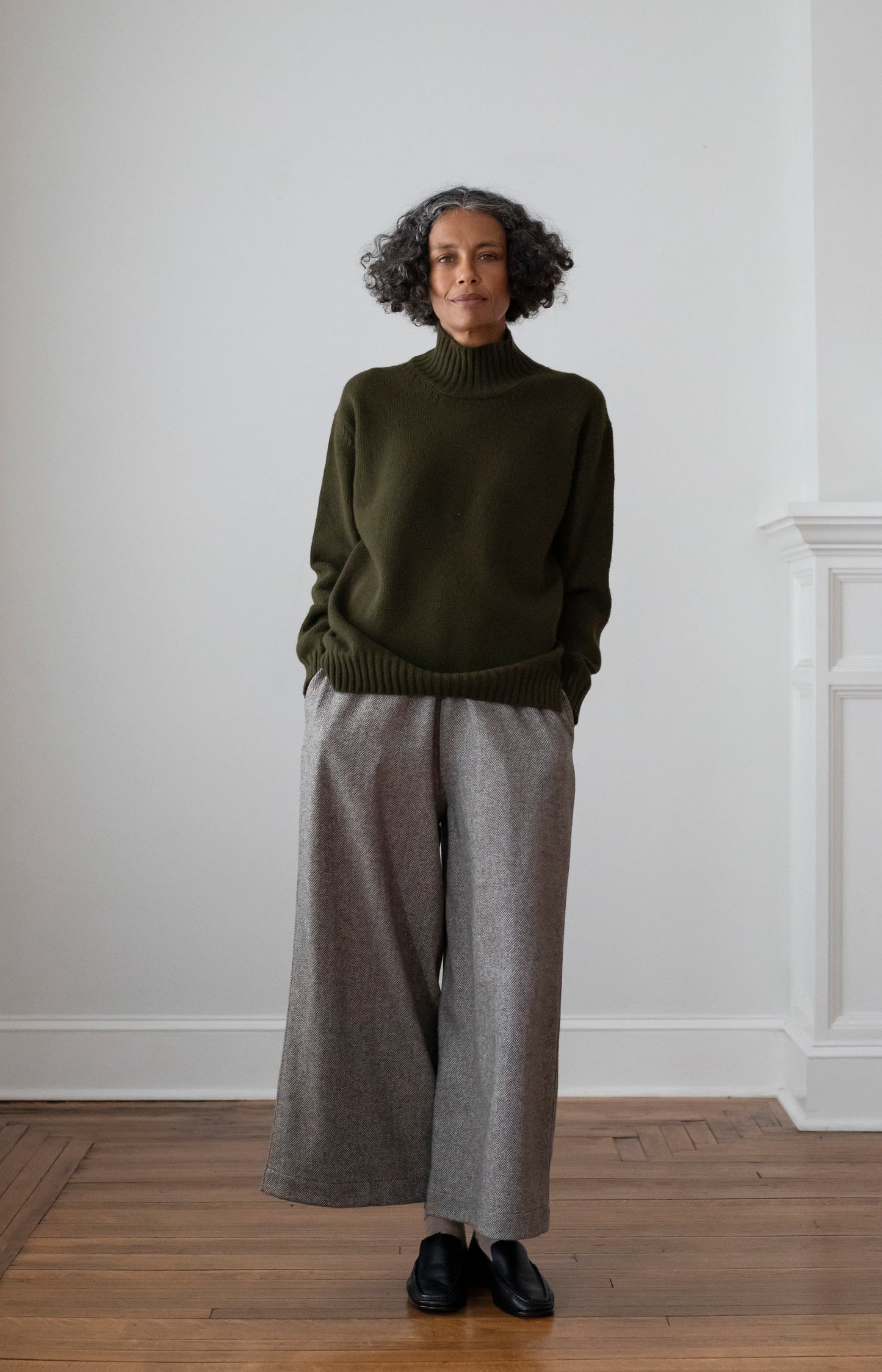 Military Mockneck Pullover