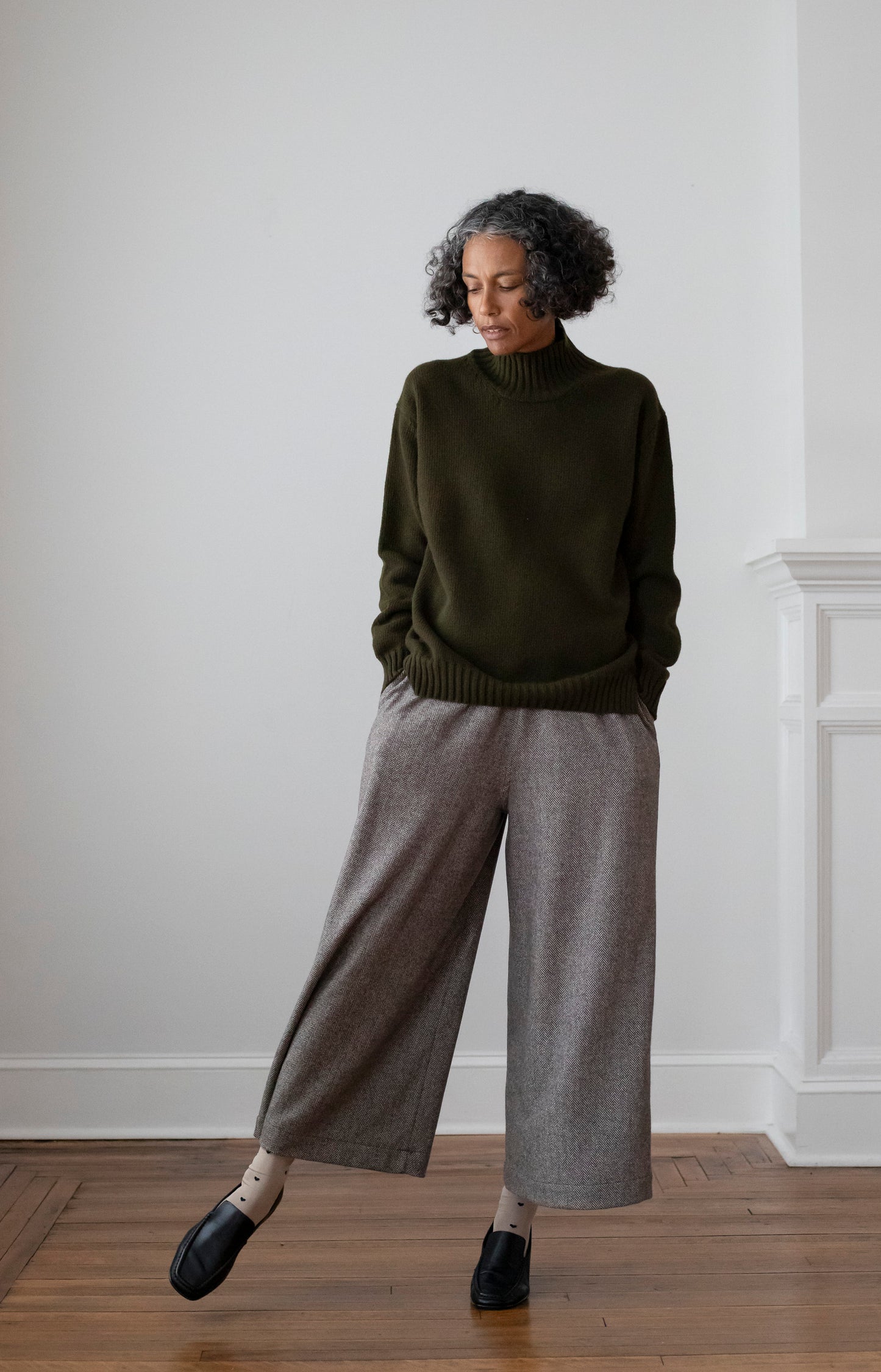 Military Mockneck Pullover