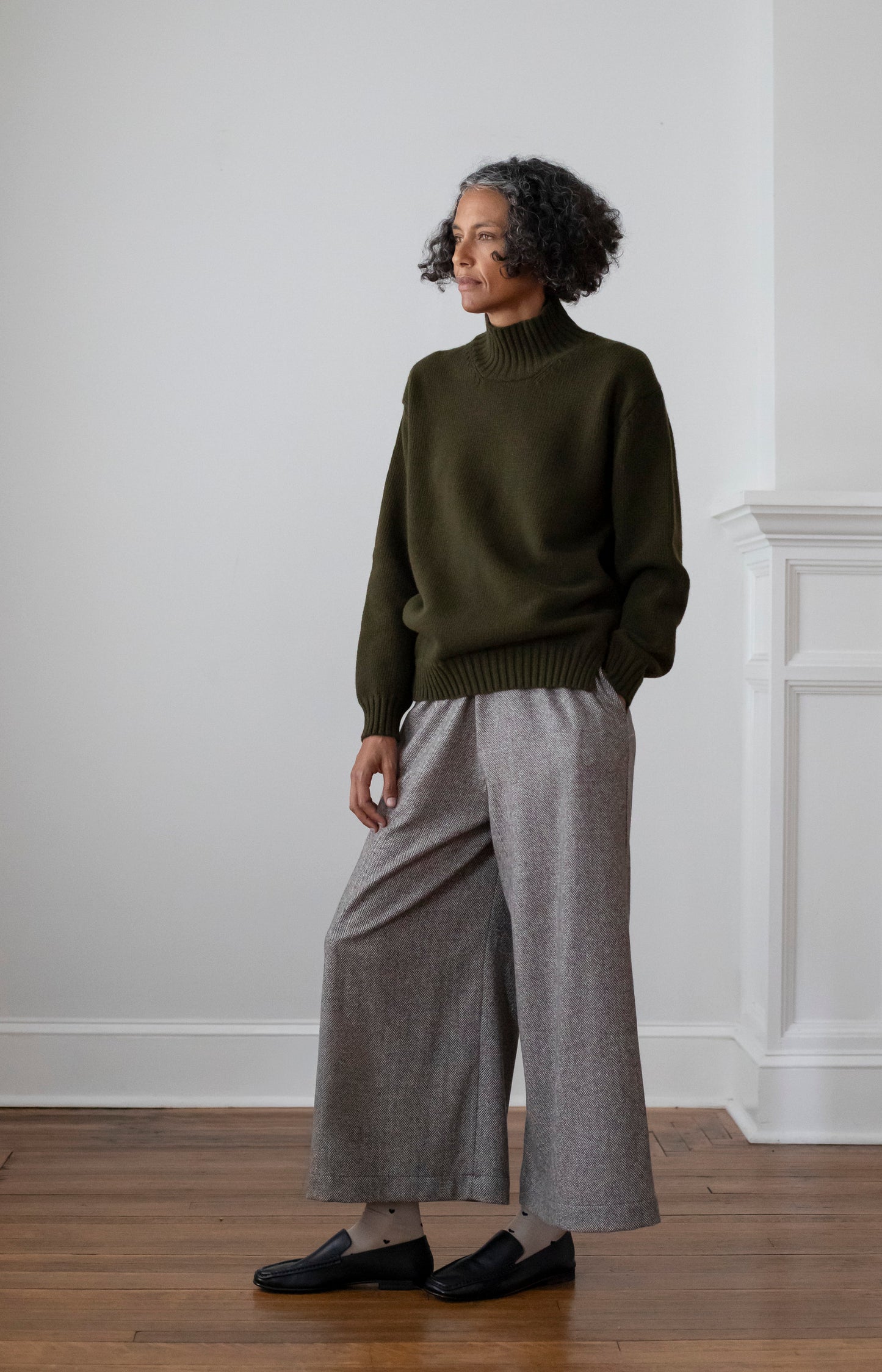 Military Mockneck Pullover