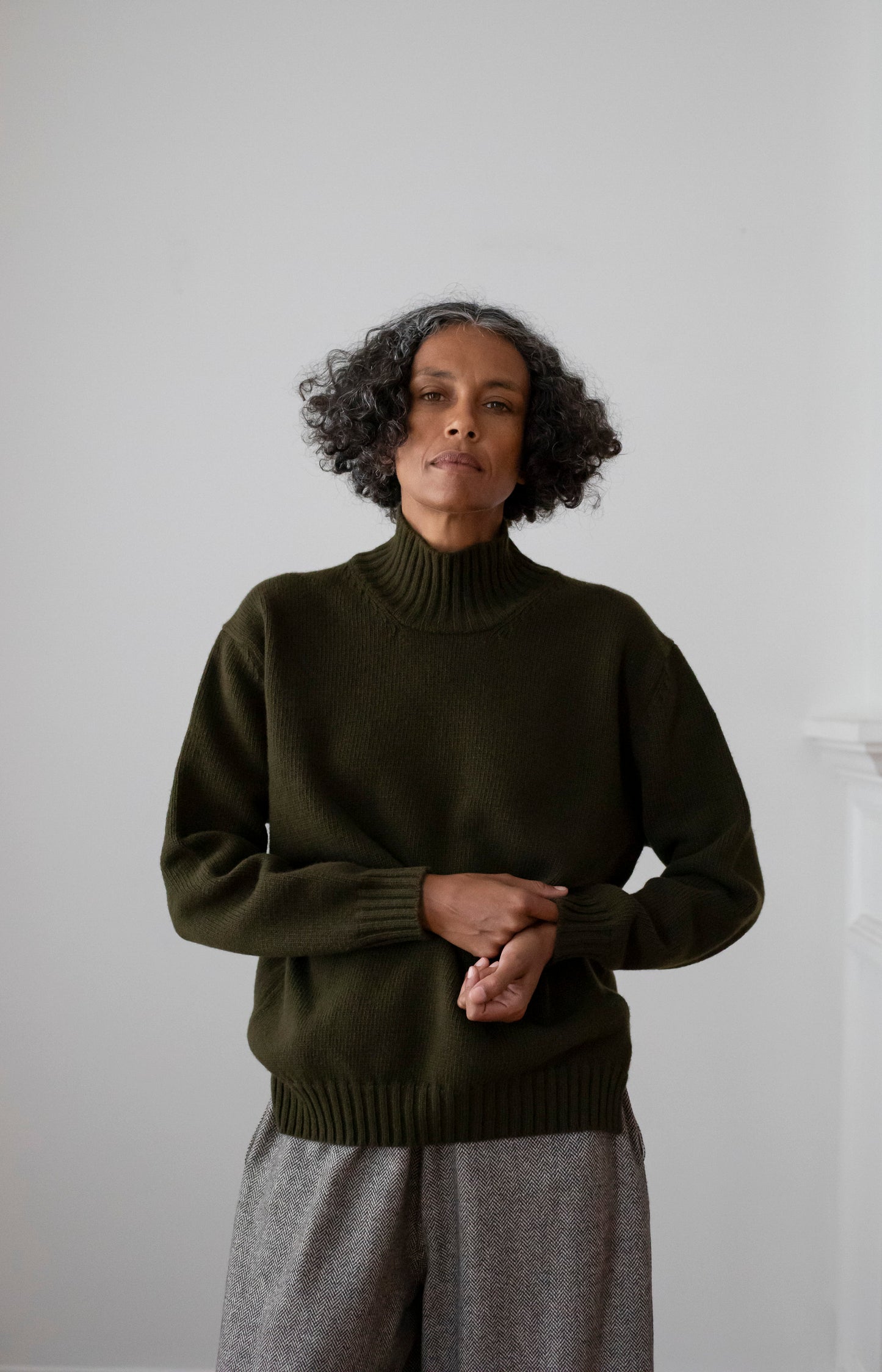 Military Mockneck Pullover