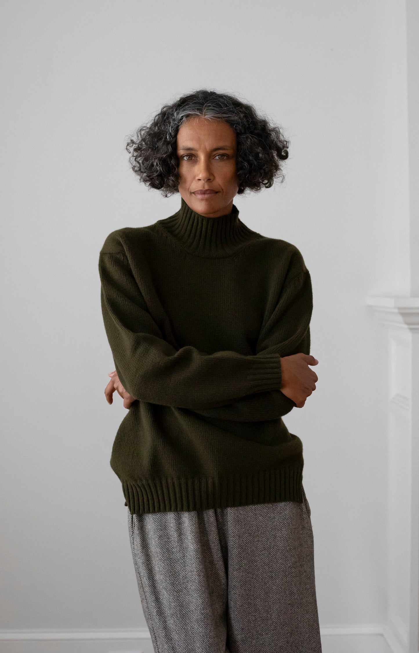 Military Mockneck Pullover