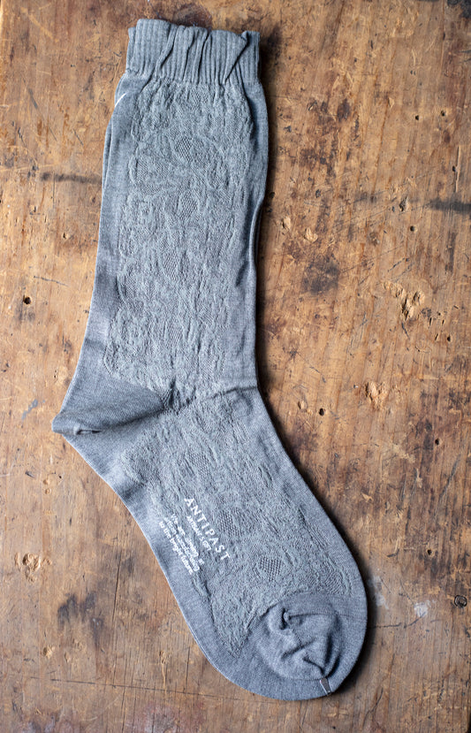 Grey Divided Lace Socks