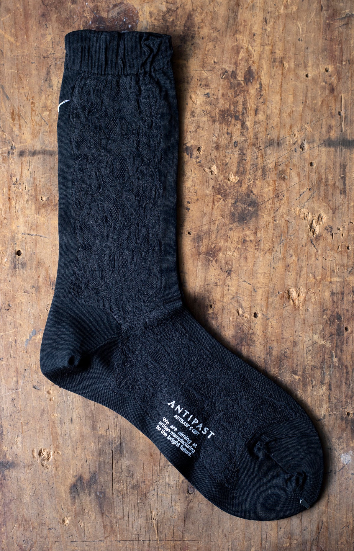 Black Divided Lace Socks