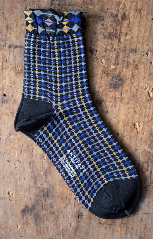 Black Link Up Socks