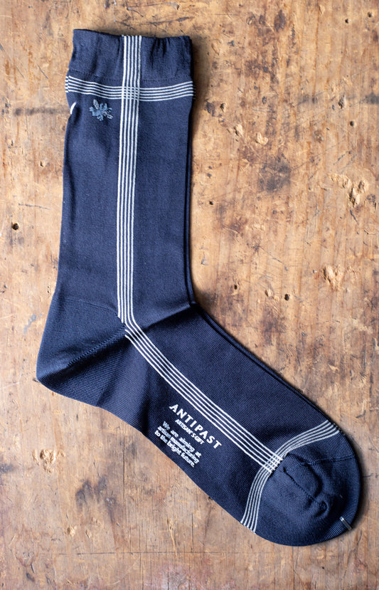 Navy Silk Sideline Socks