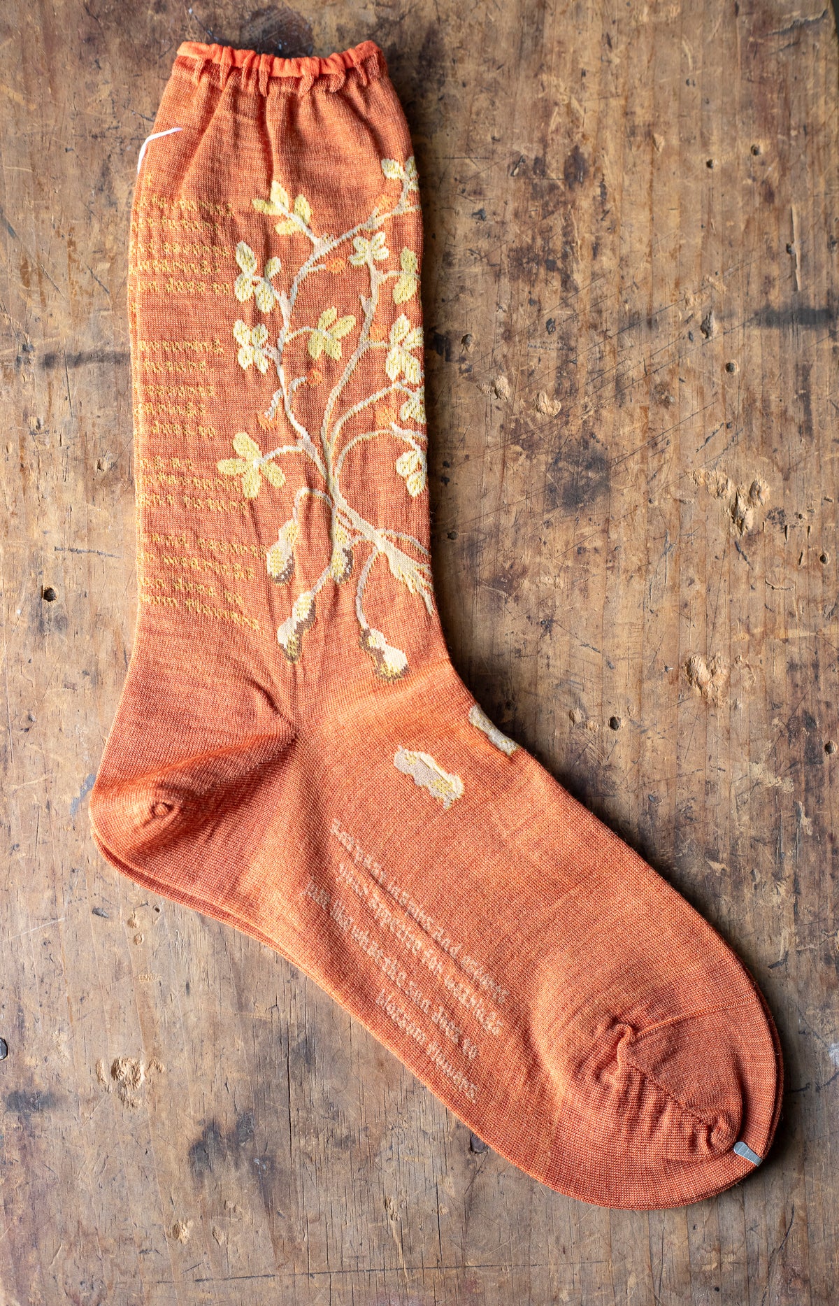 Orange Peanut Tree Socks