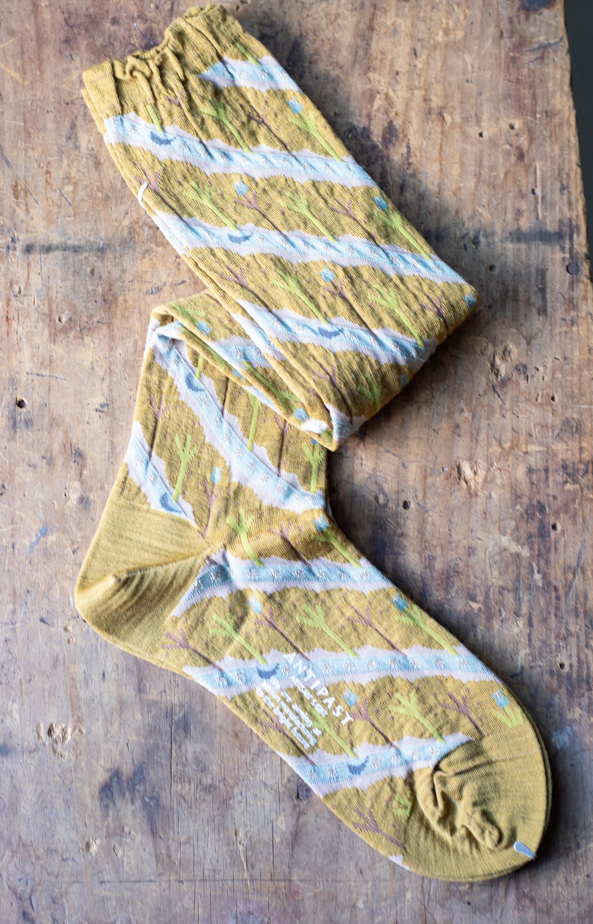 Mustard Owl House Knee Socks