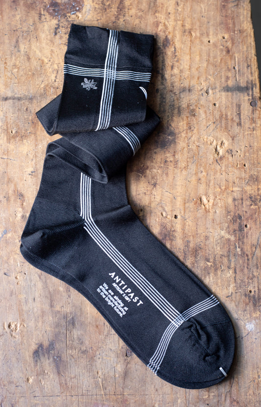 Black Silk Sideline Knee Socks