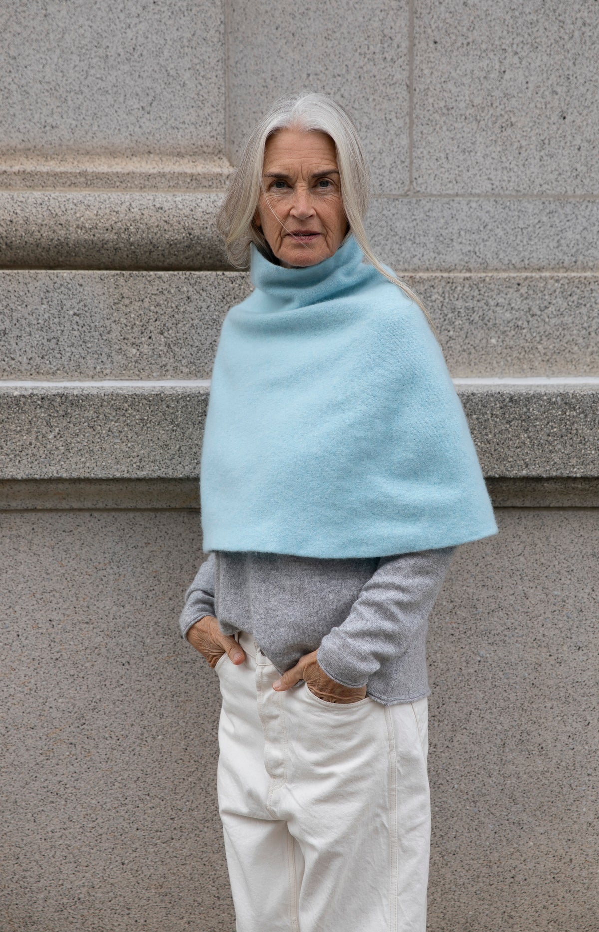 Raindrop Wool Poncho