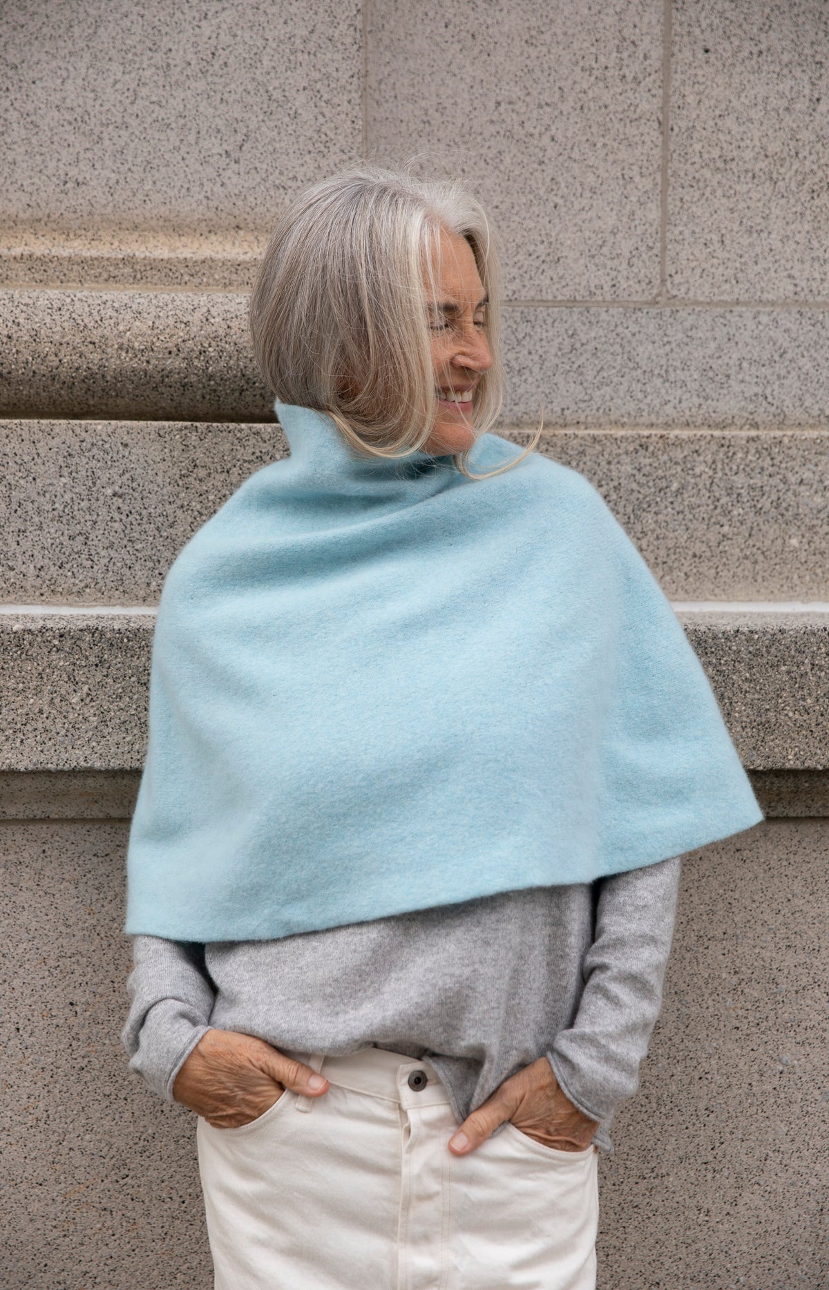 Raindrop Wool Poncho