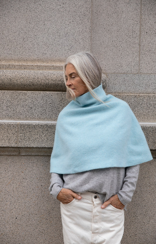 Raindrop Wool Poncho