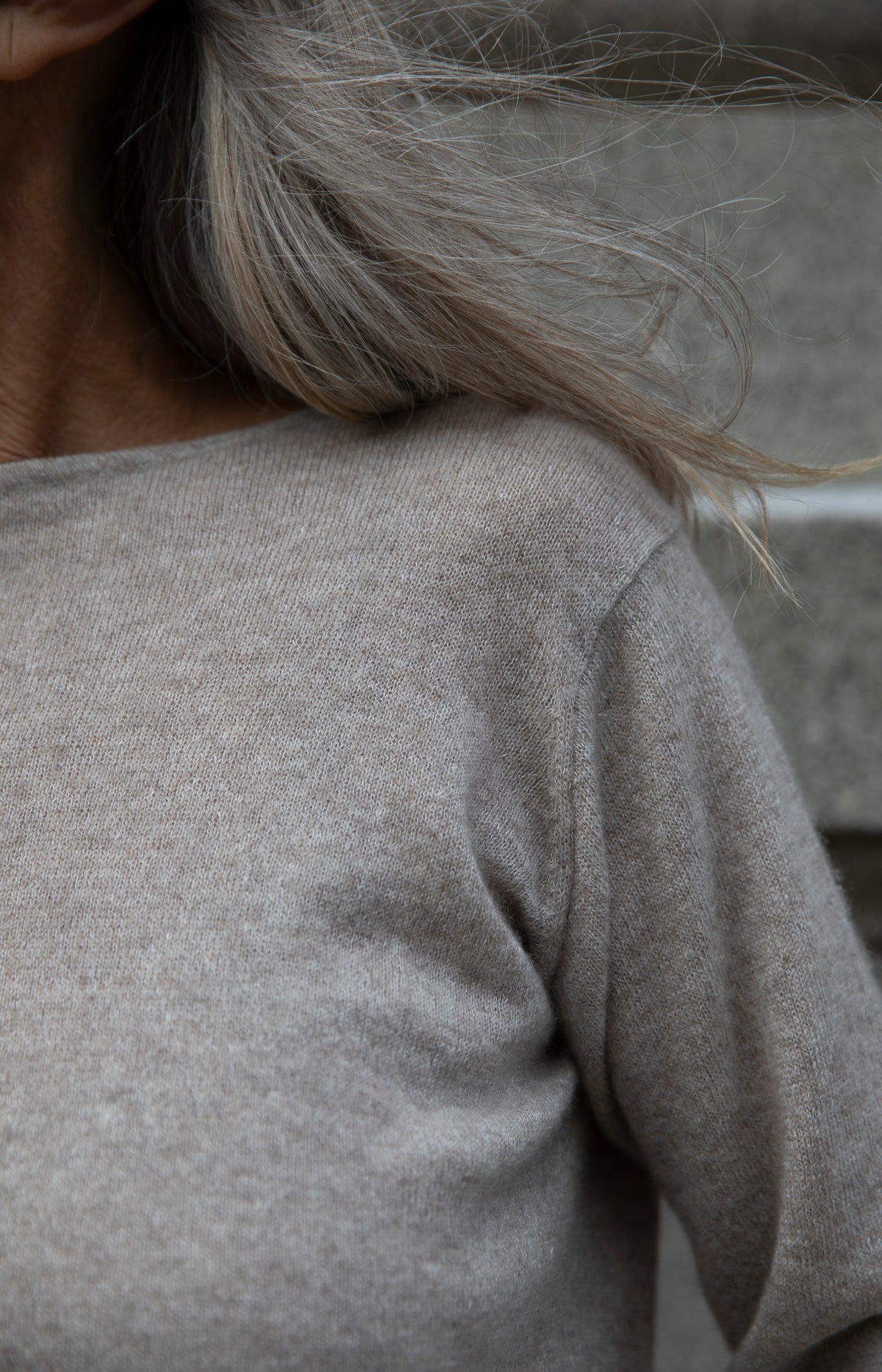 Sand Cashmere Linen Knit