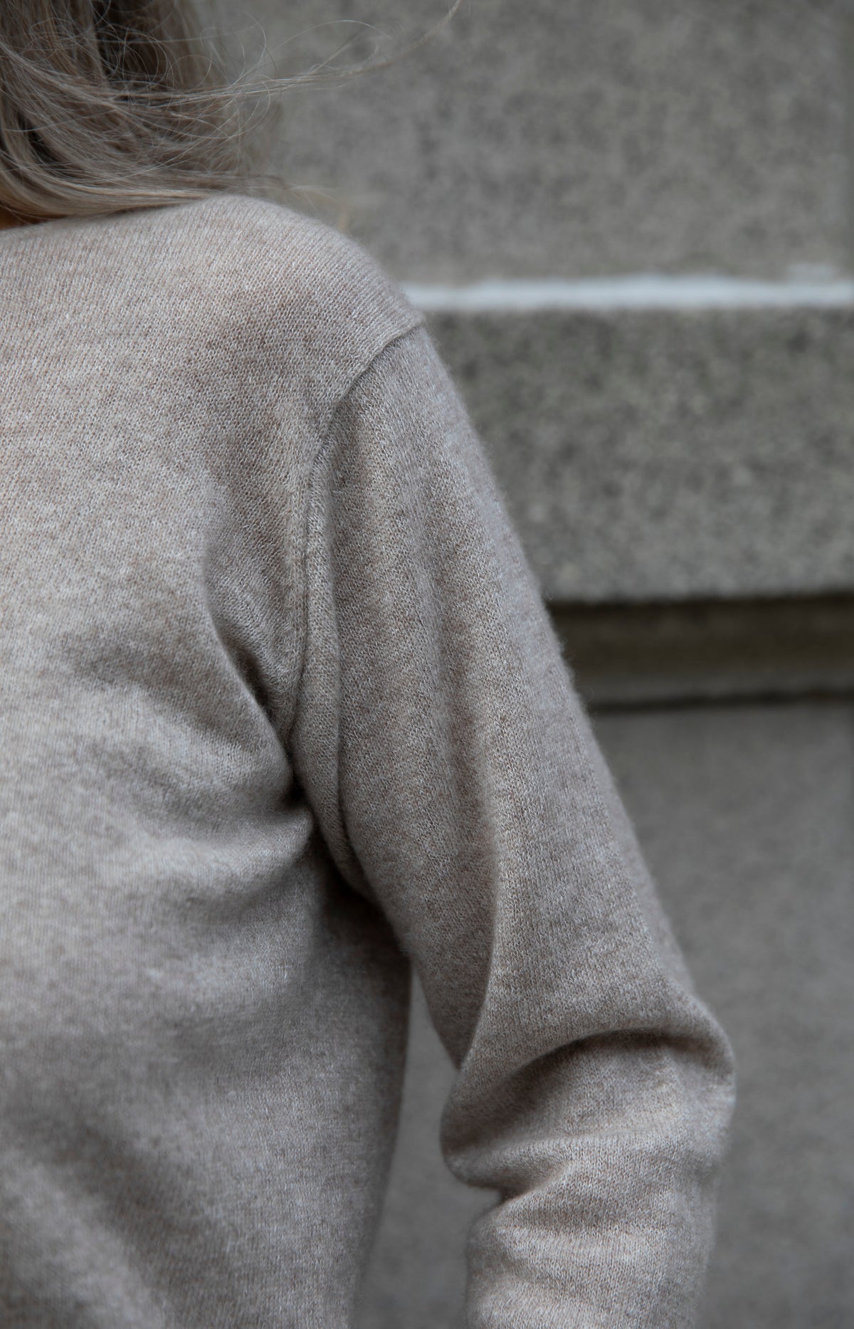 Sand Cashmere Linen Knit