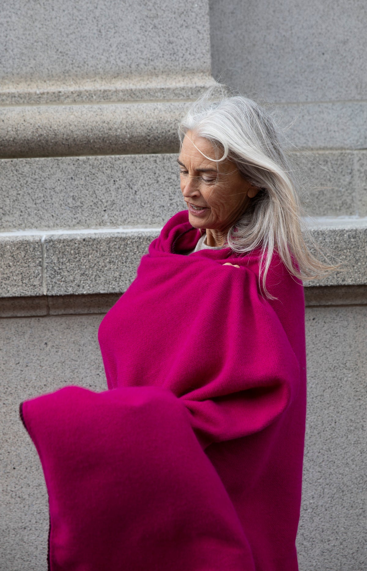 Fuchsia Nomad Boiled Tent Blanket