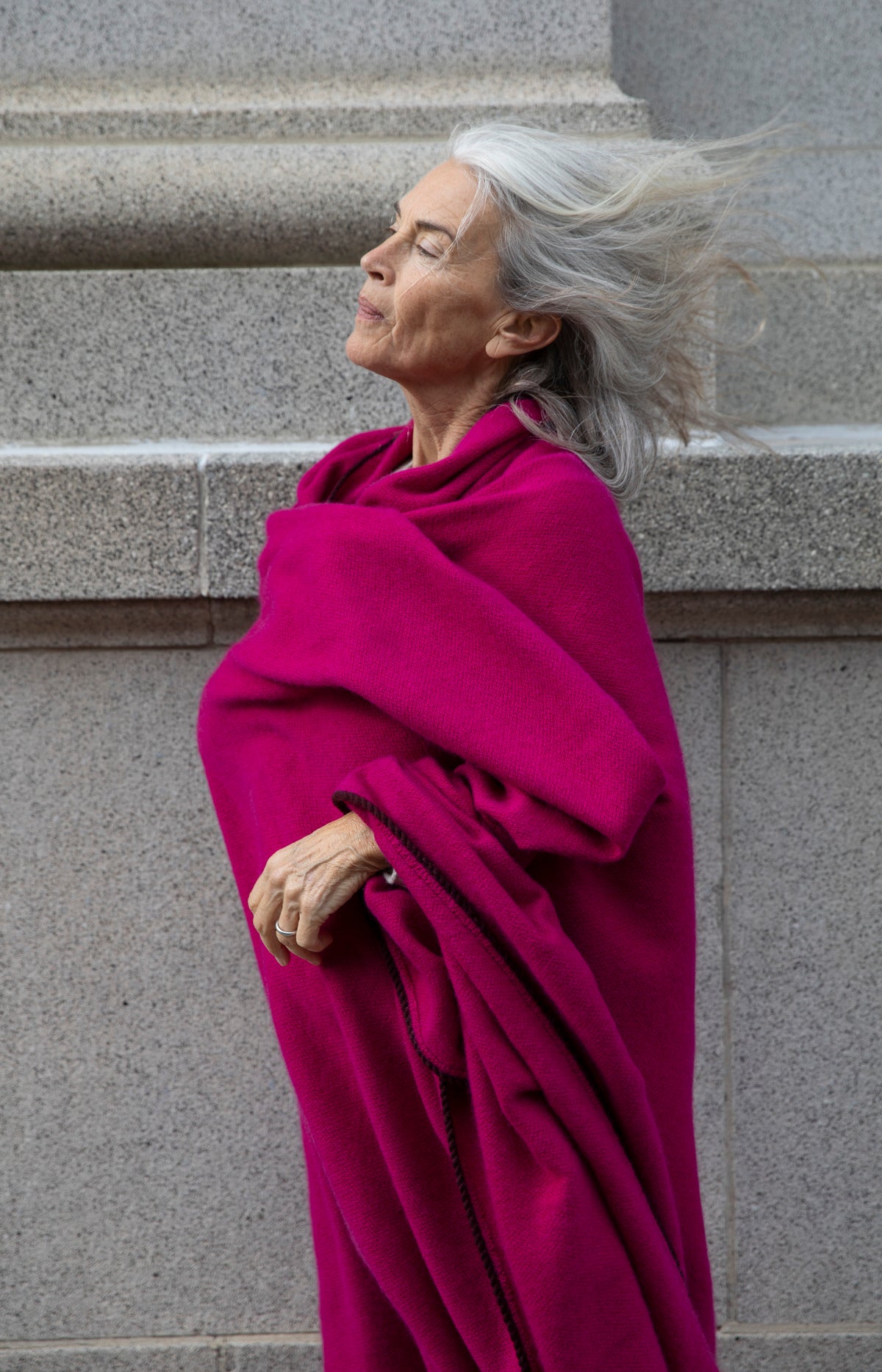 Fuchsia Nomad Boiled Tent Blanket