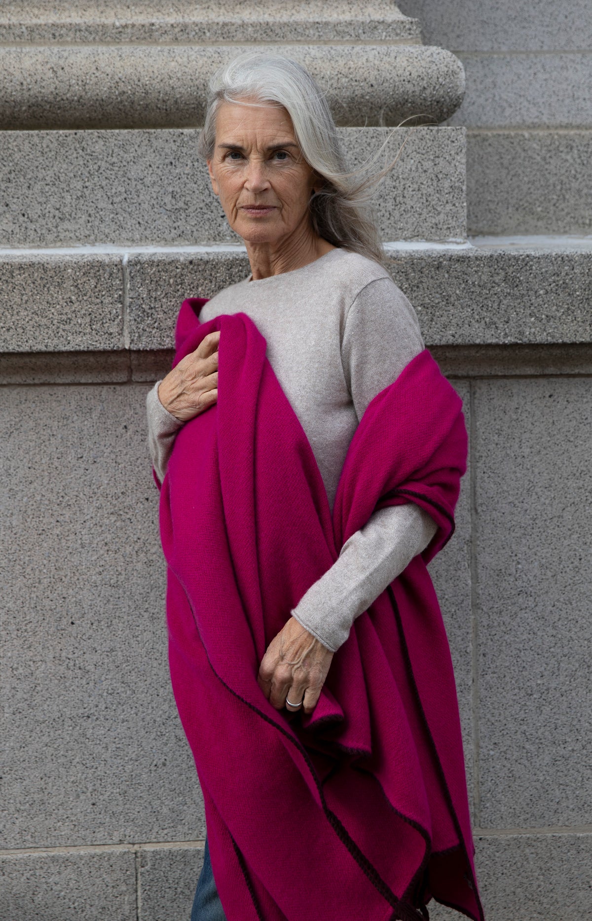 Fuchsia Nomad Boiled Tent Blanket