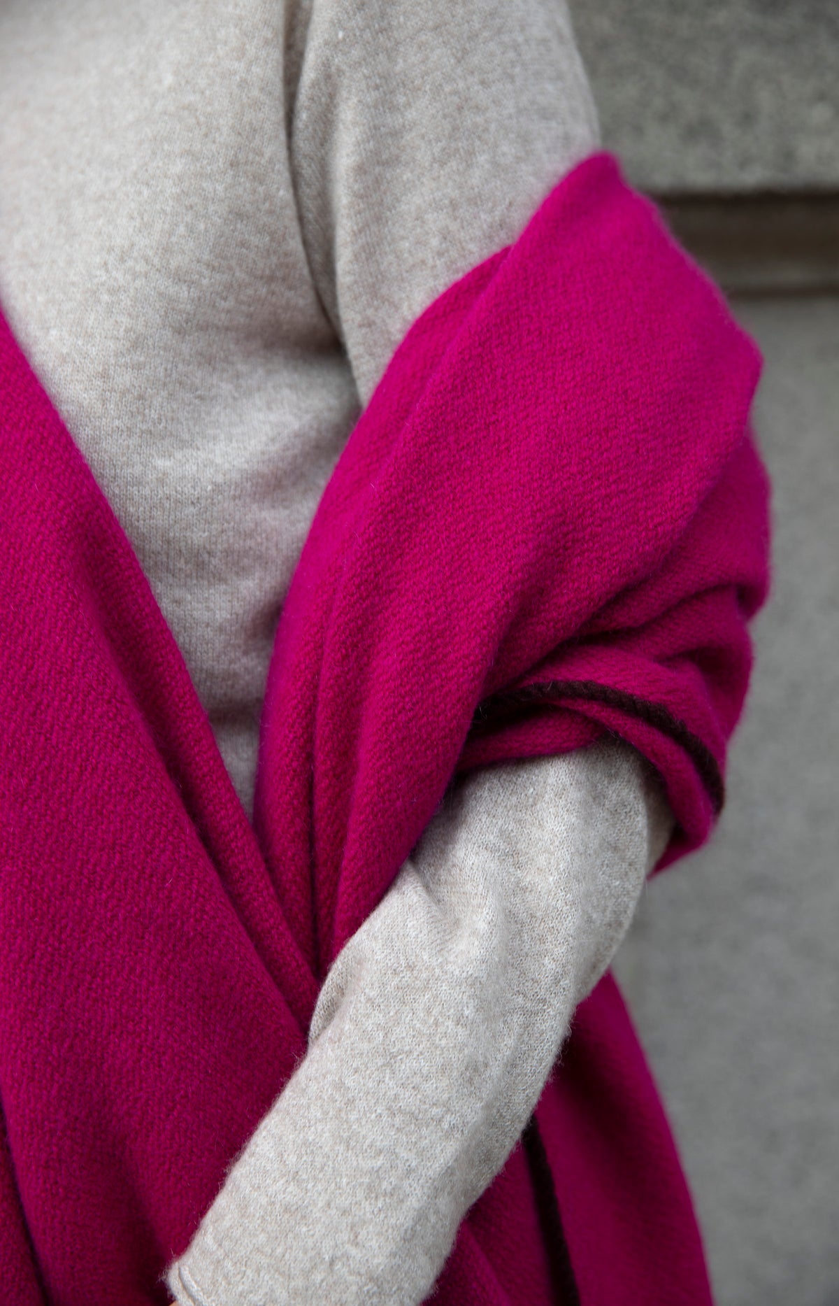 Fuchsia Nomad Boiled Tent Blanket