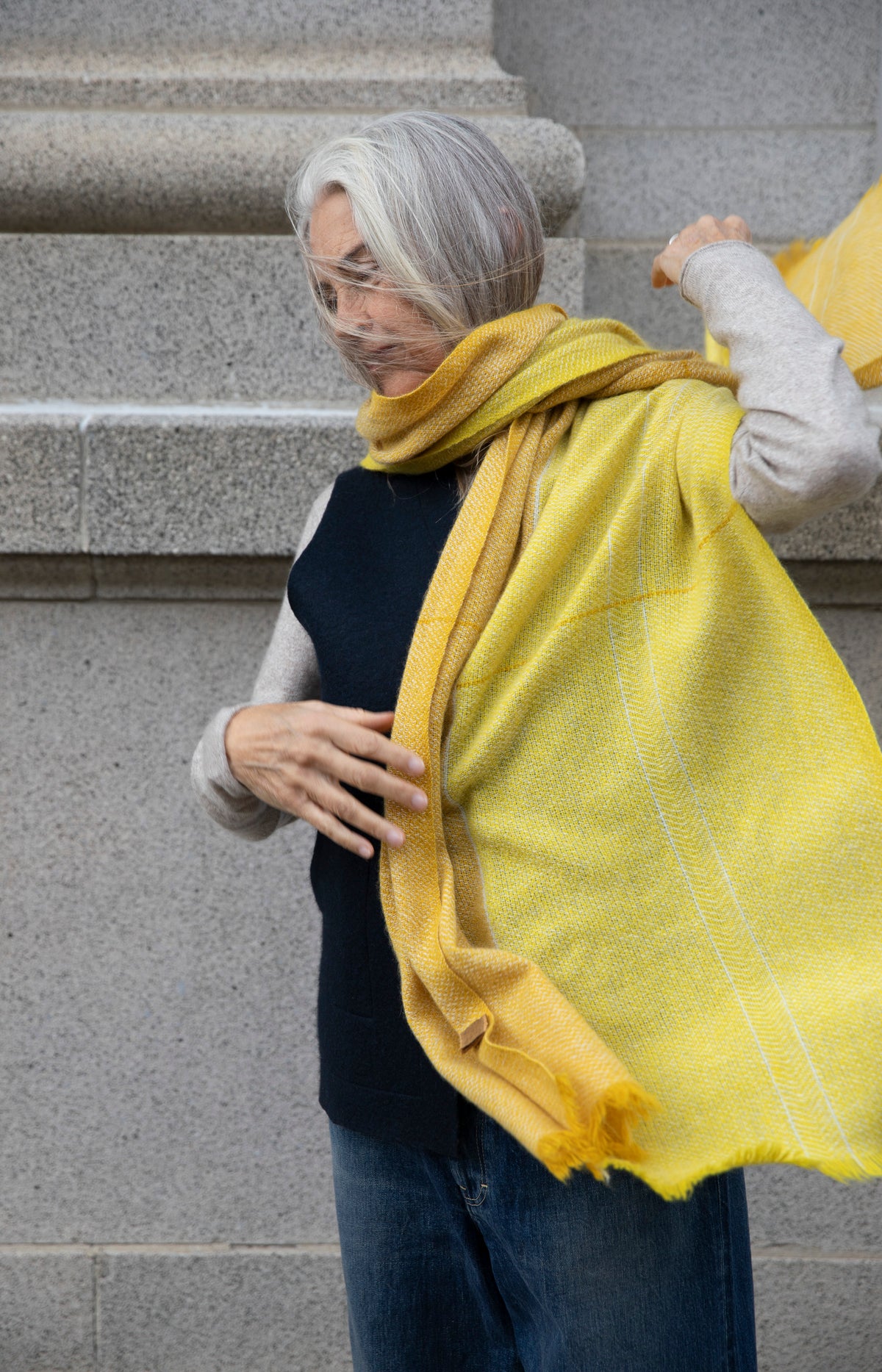 Oat Field Net Path Scarf