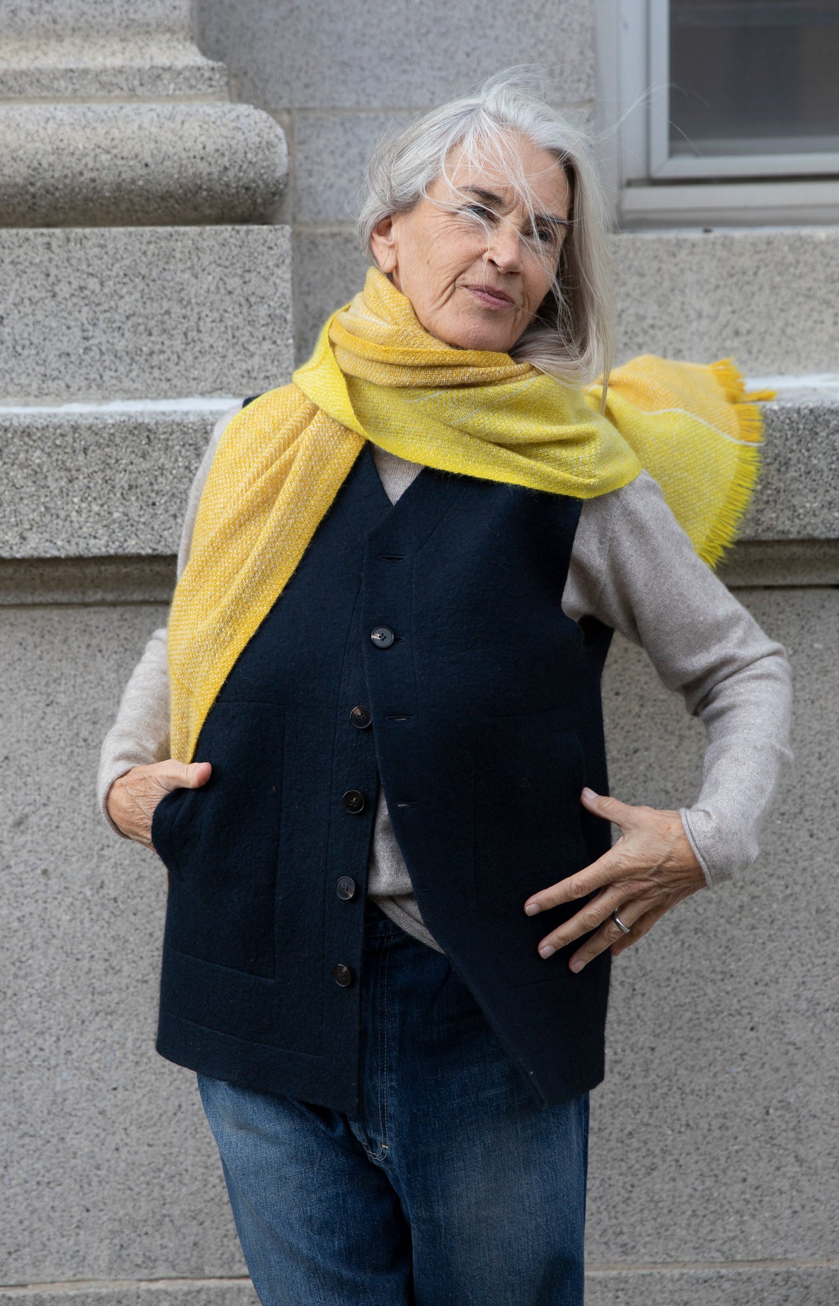 Oat Field Net Path Scarf