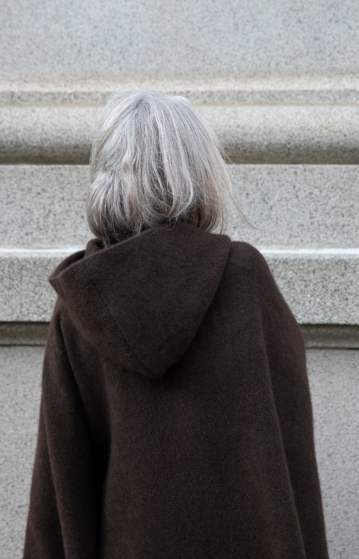 Natural Yak Brown Hooded Cape