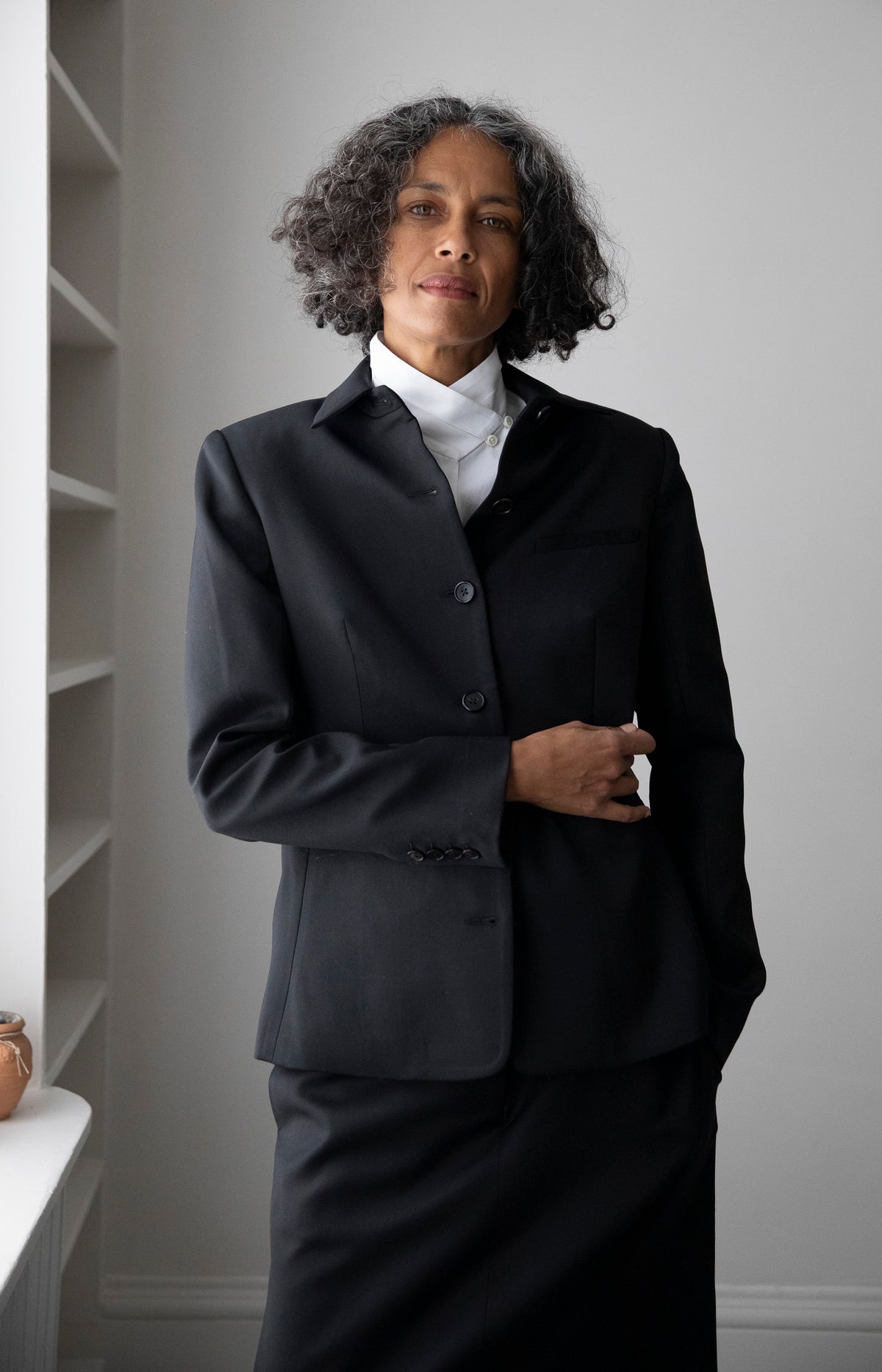 Black Button Up Blazer