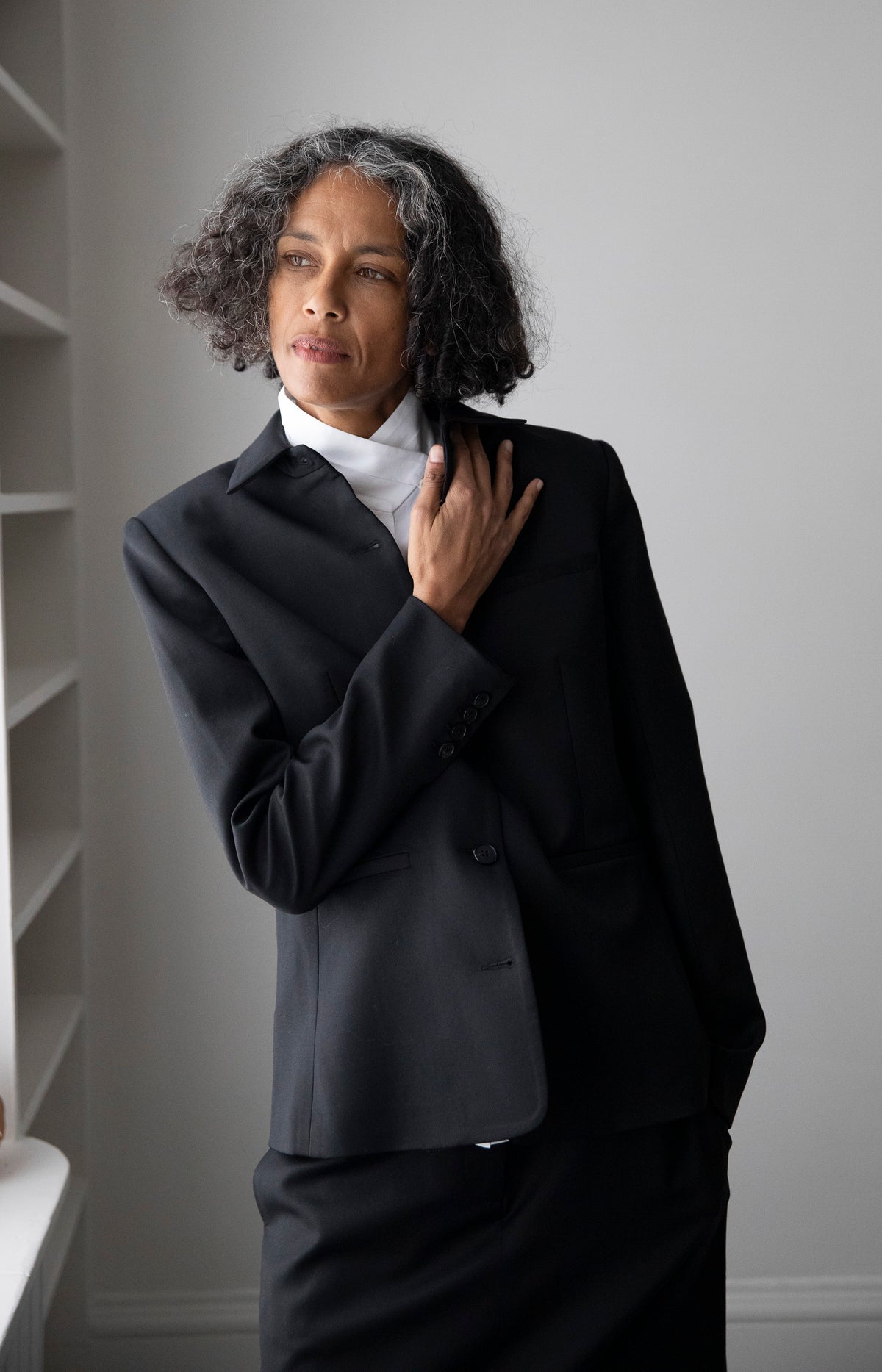 Black Button Up Blazer