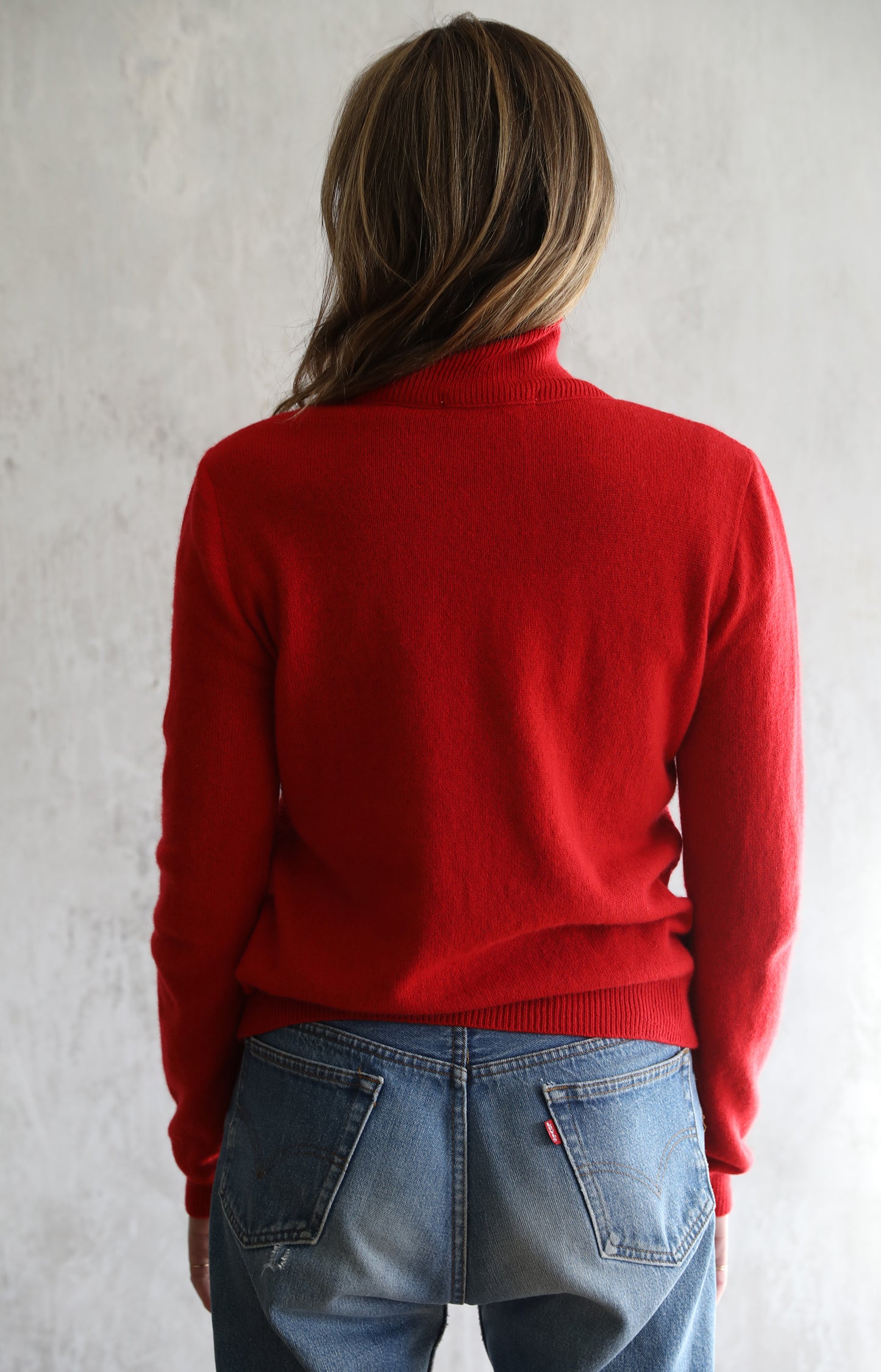 Red Cashmere Turtleneck