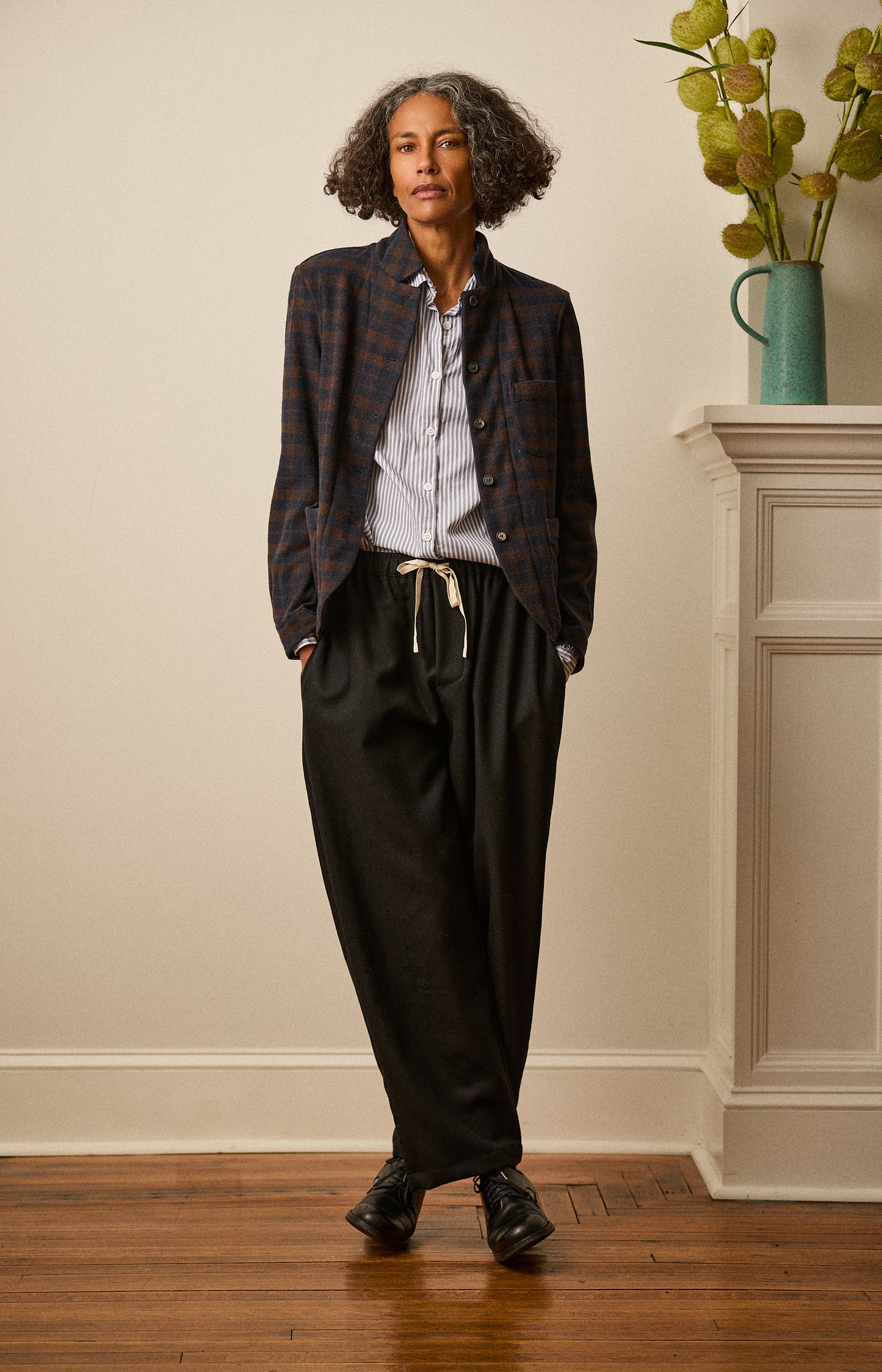 Cashmere Plaid Caryl Jacket