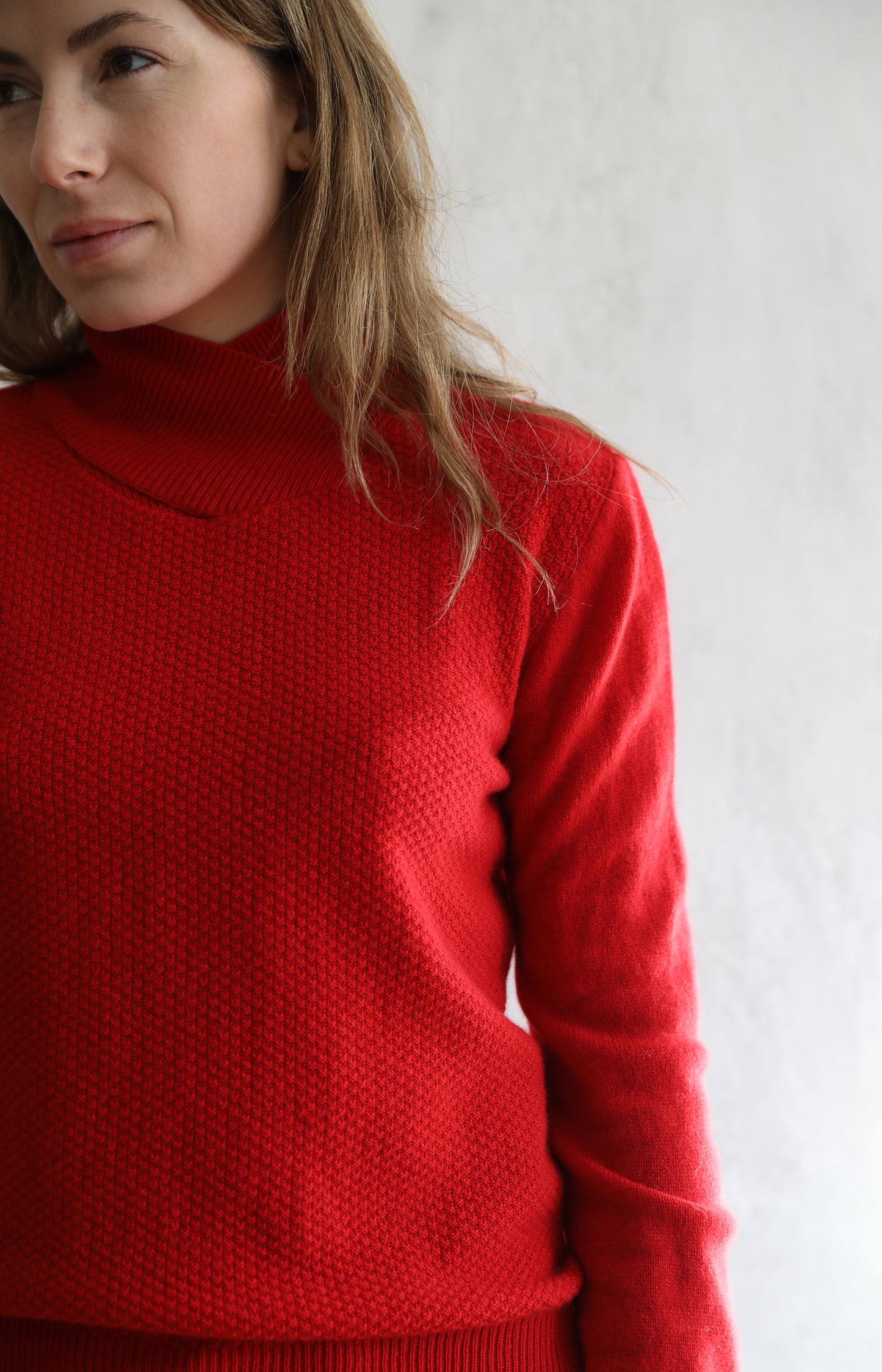 Red Cashmere Turtleneck