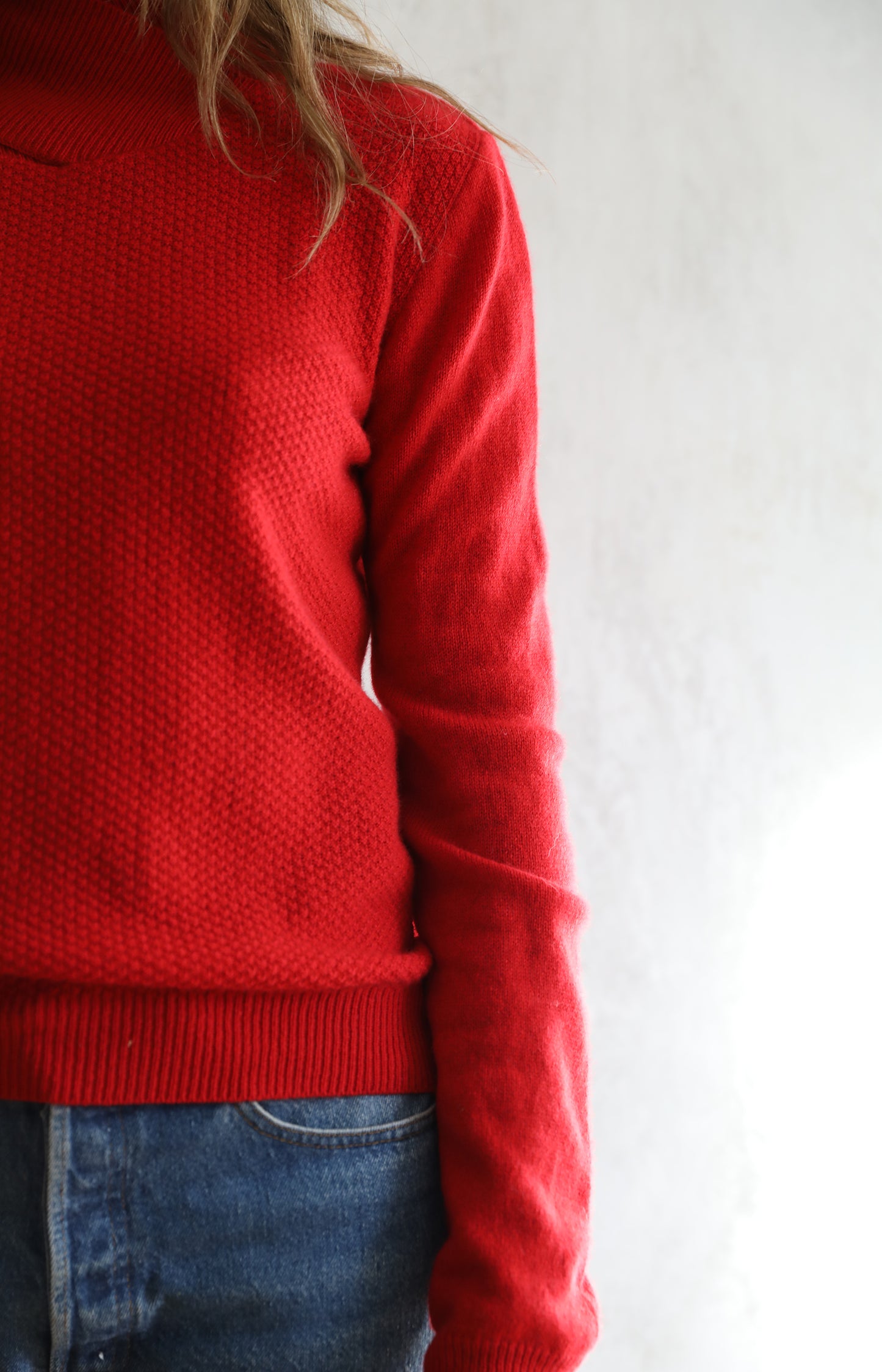 Red Cashmere Turtleneck