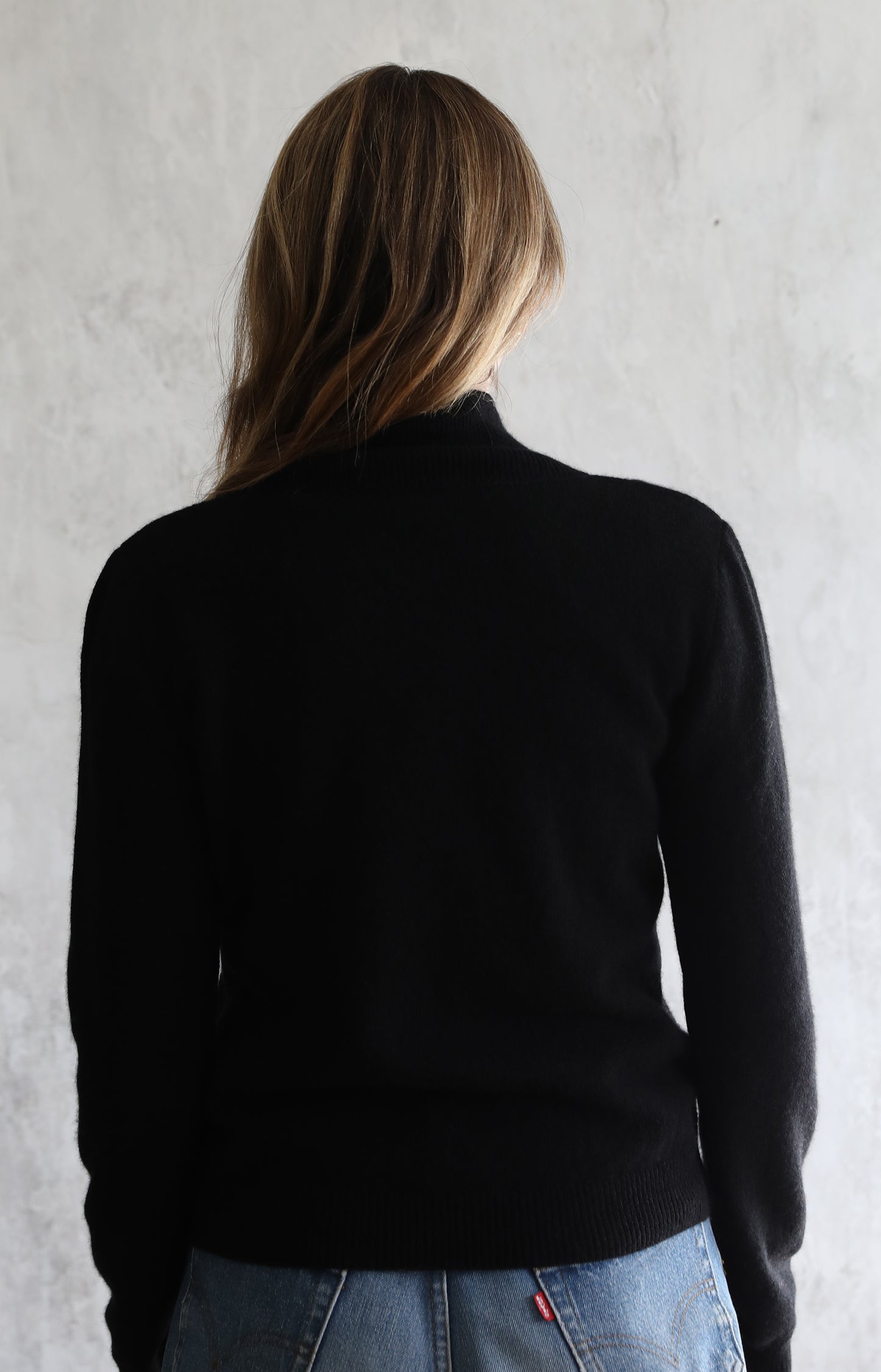 Black Cashmere Turtleneck