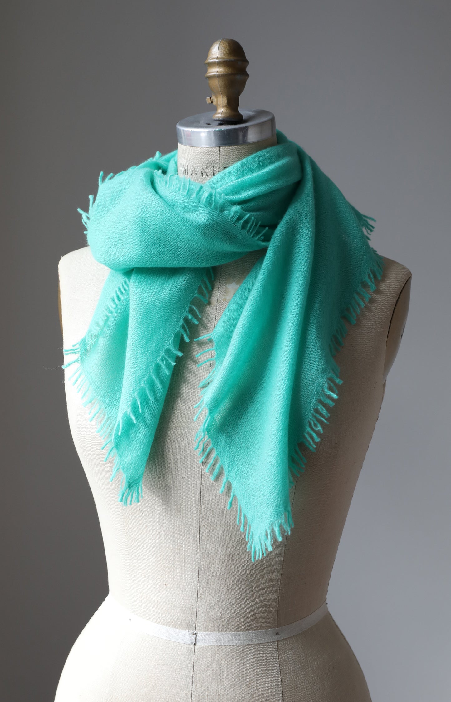 Aqua Cashmere Scarf