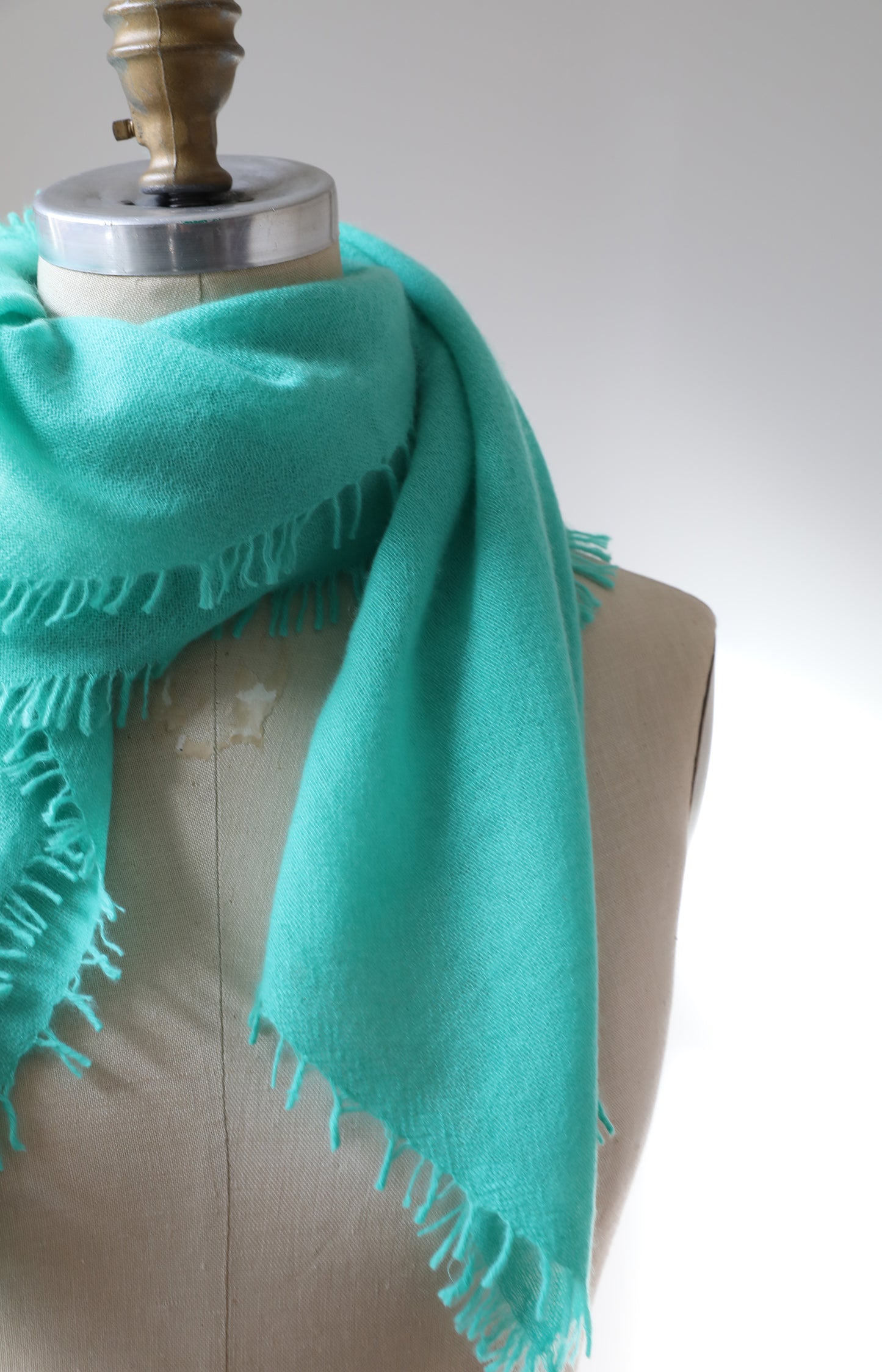 Aqua Cashmere Scarf