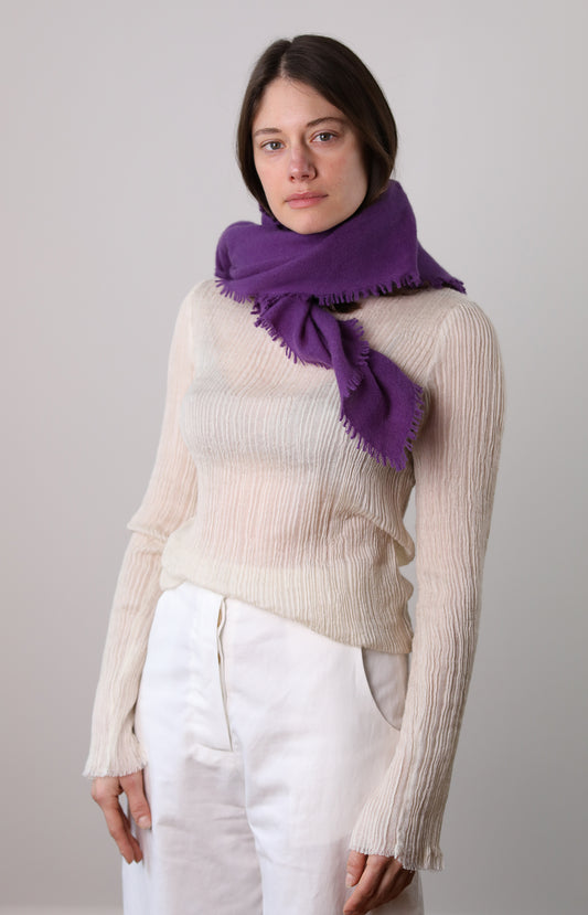 Purple Cashmere Scarf